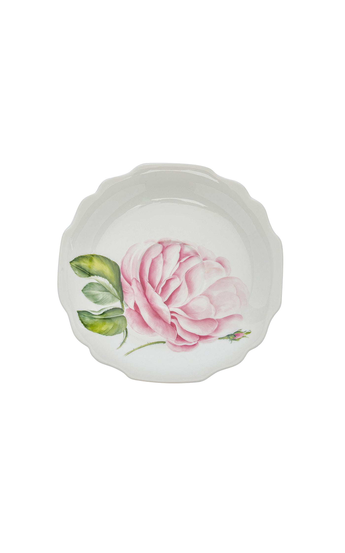 Large Painted Porcelain Cup and Saucer Set