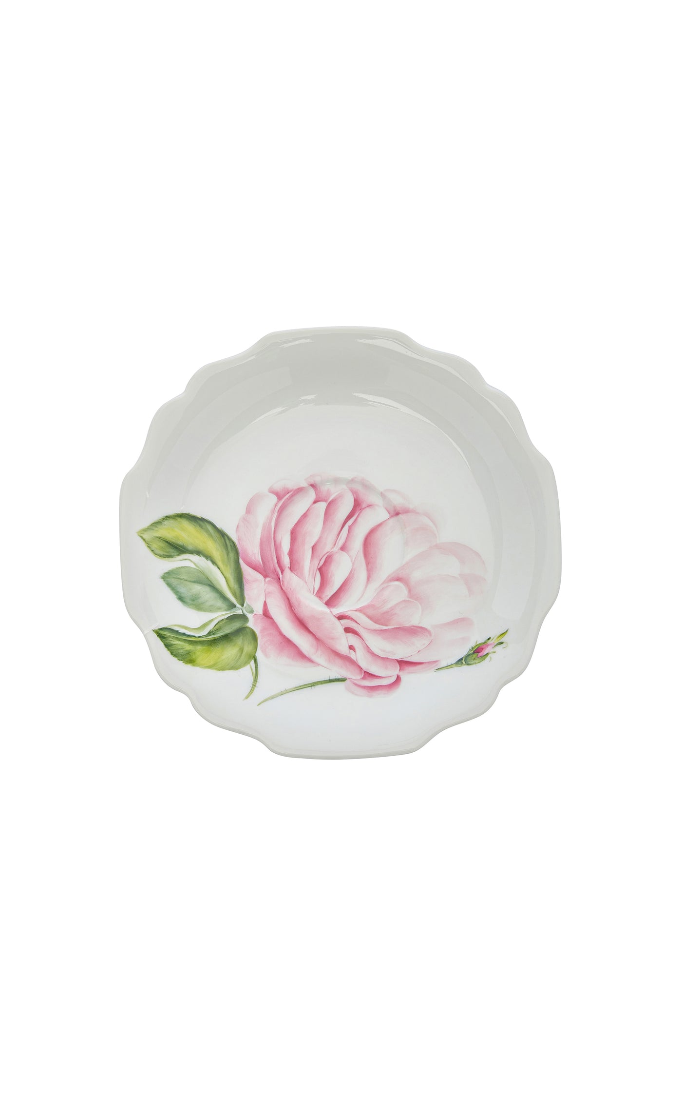 Large Painted Porcelain Cup and Saucer Set