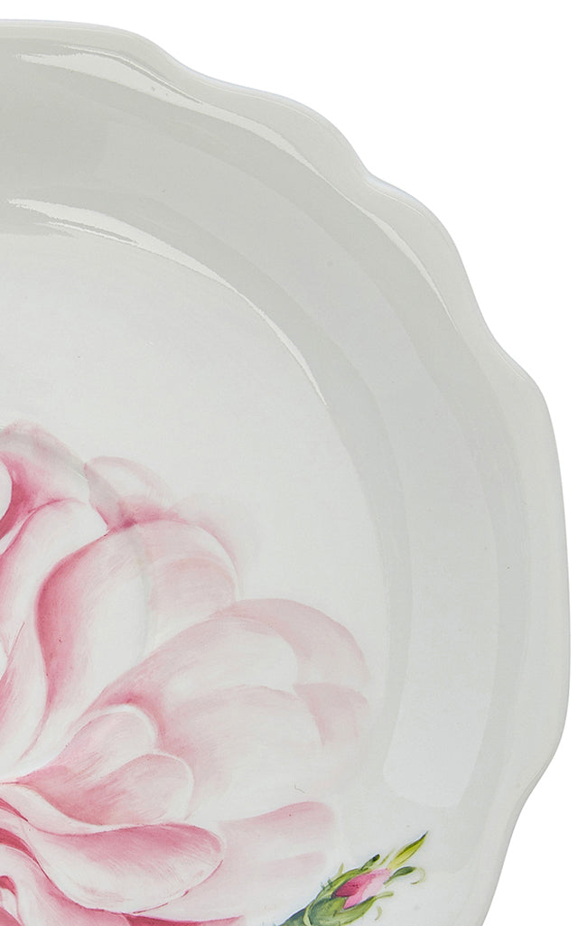 Large Painted Porcelain Cup and Saucer Set