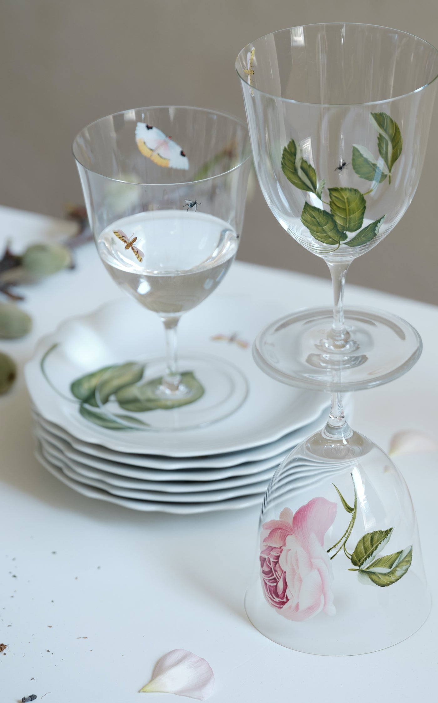 Painted Water Glass