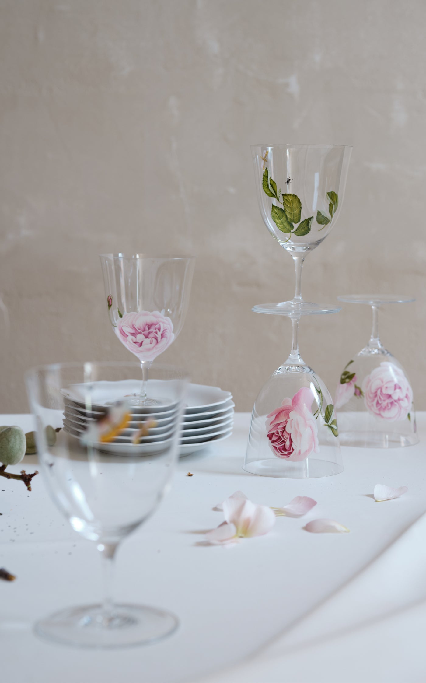 Painted Water Glass