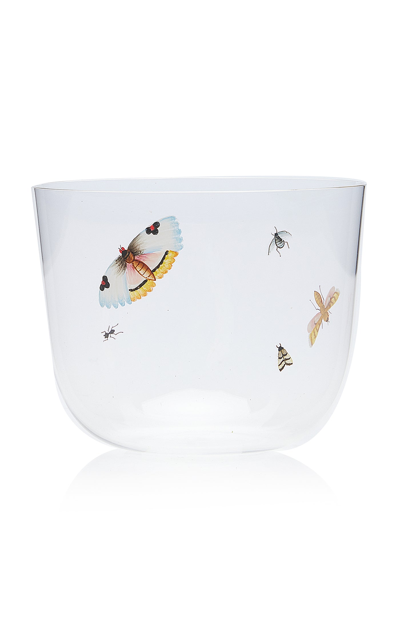 Painted Glass Water Tumbler