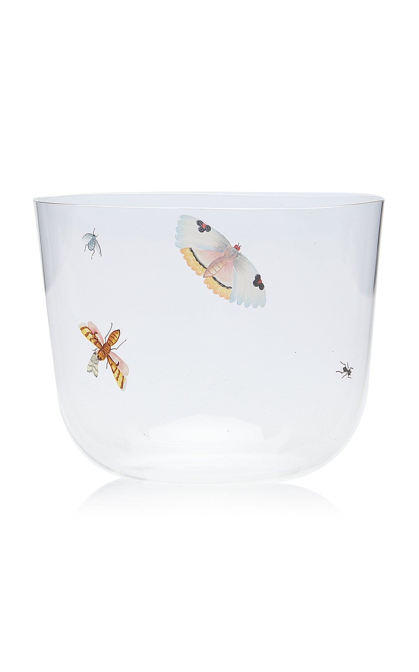 Painted Glass Water Tumbler