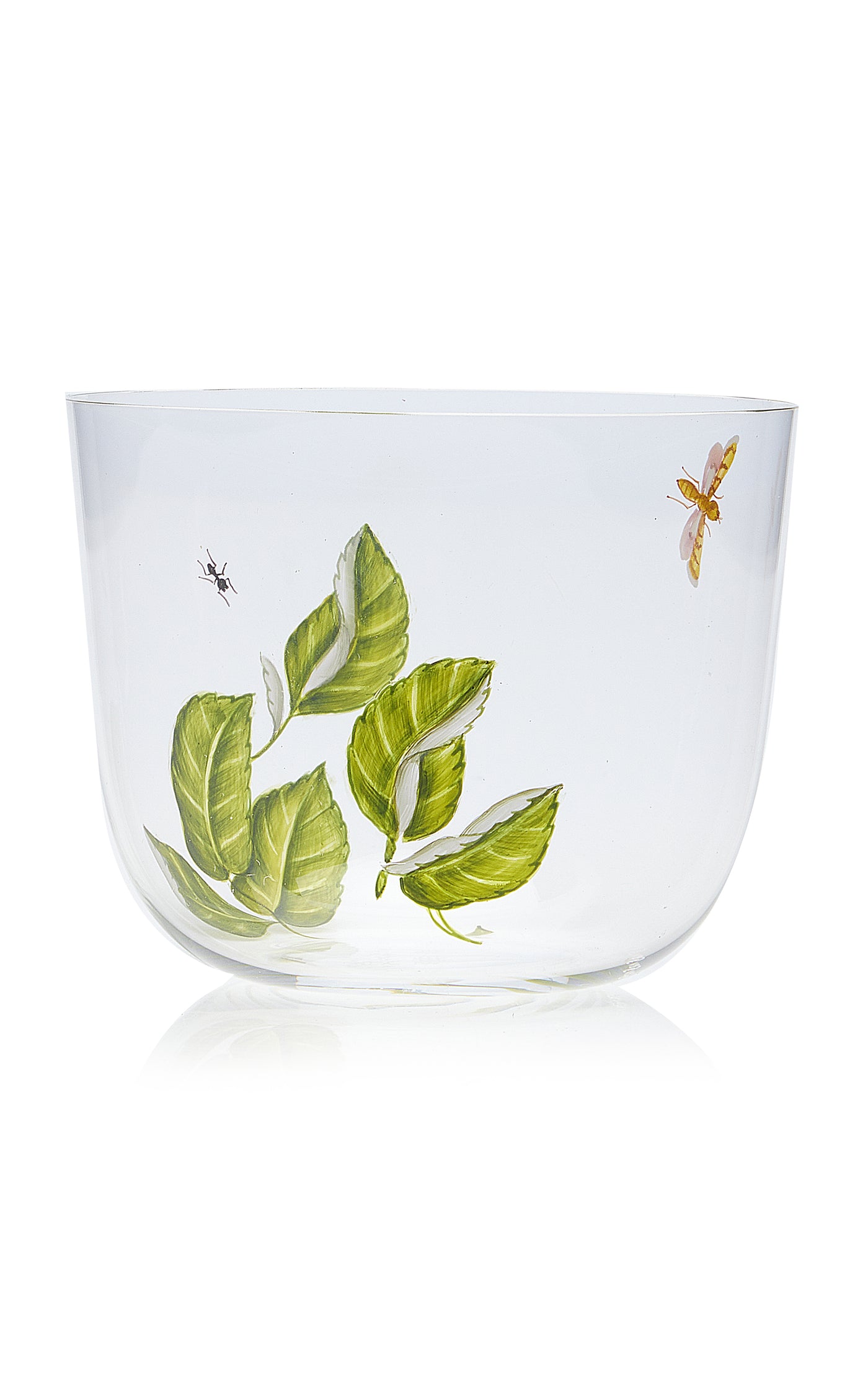 Painted Glass Water Tumbler