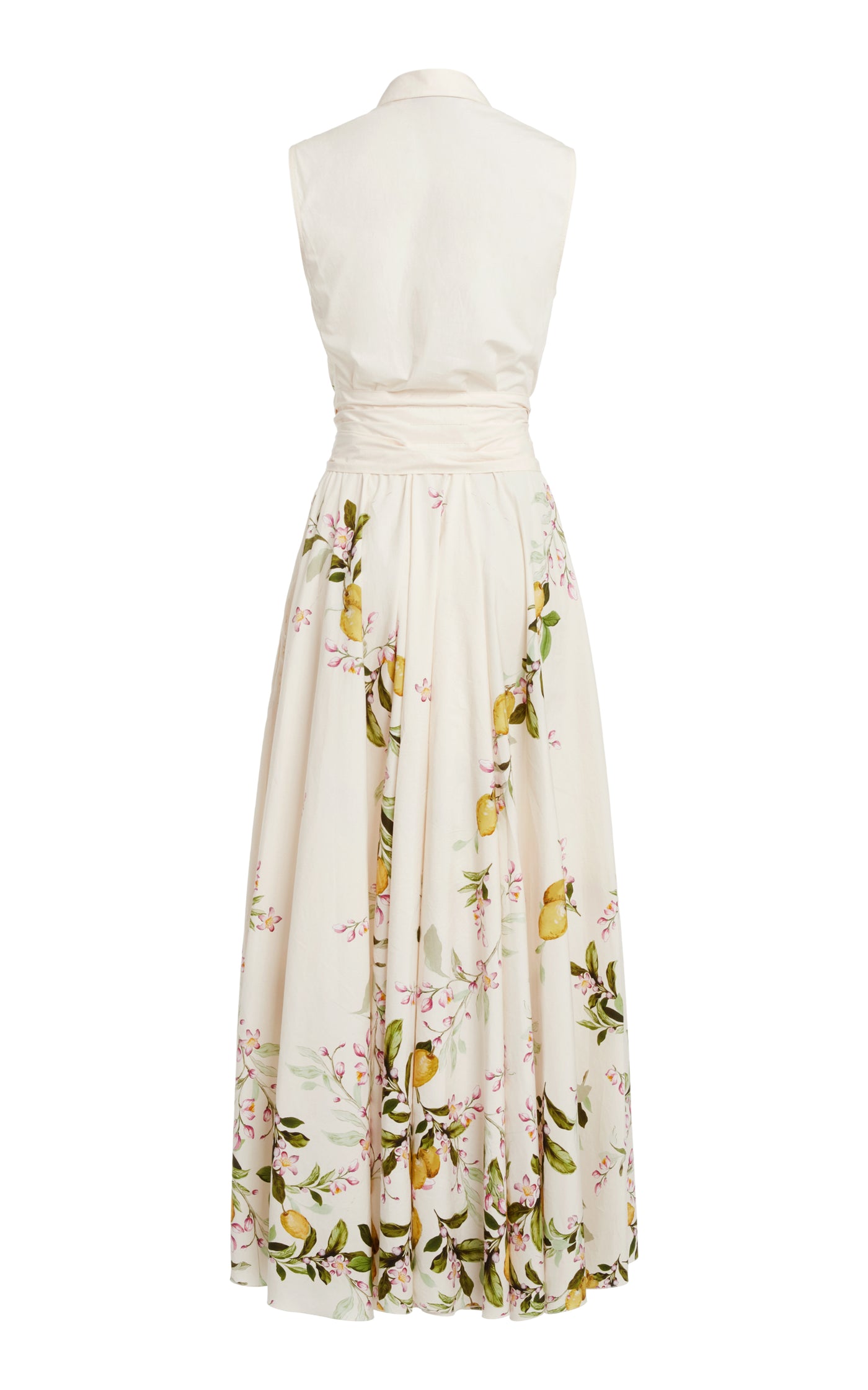 Printed Cotton Poplin Midi Dress