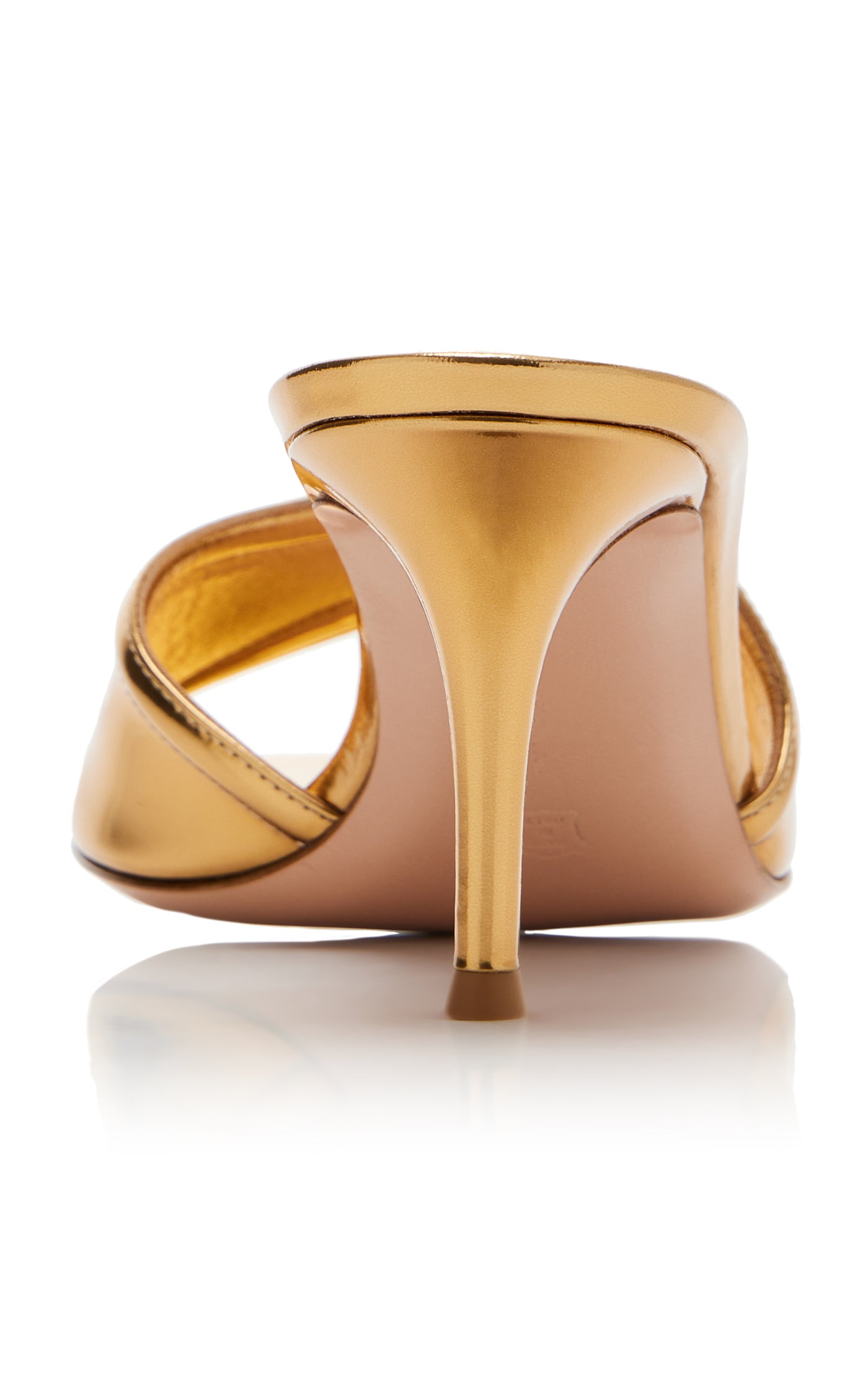 Lucrezia Metallic Leather Mules