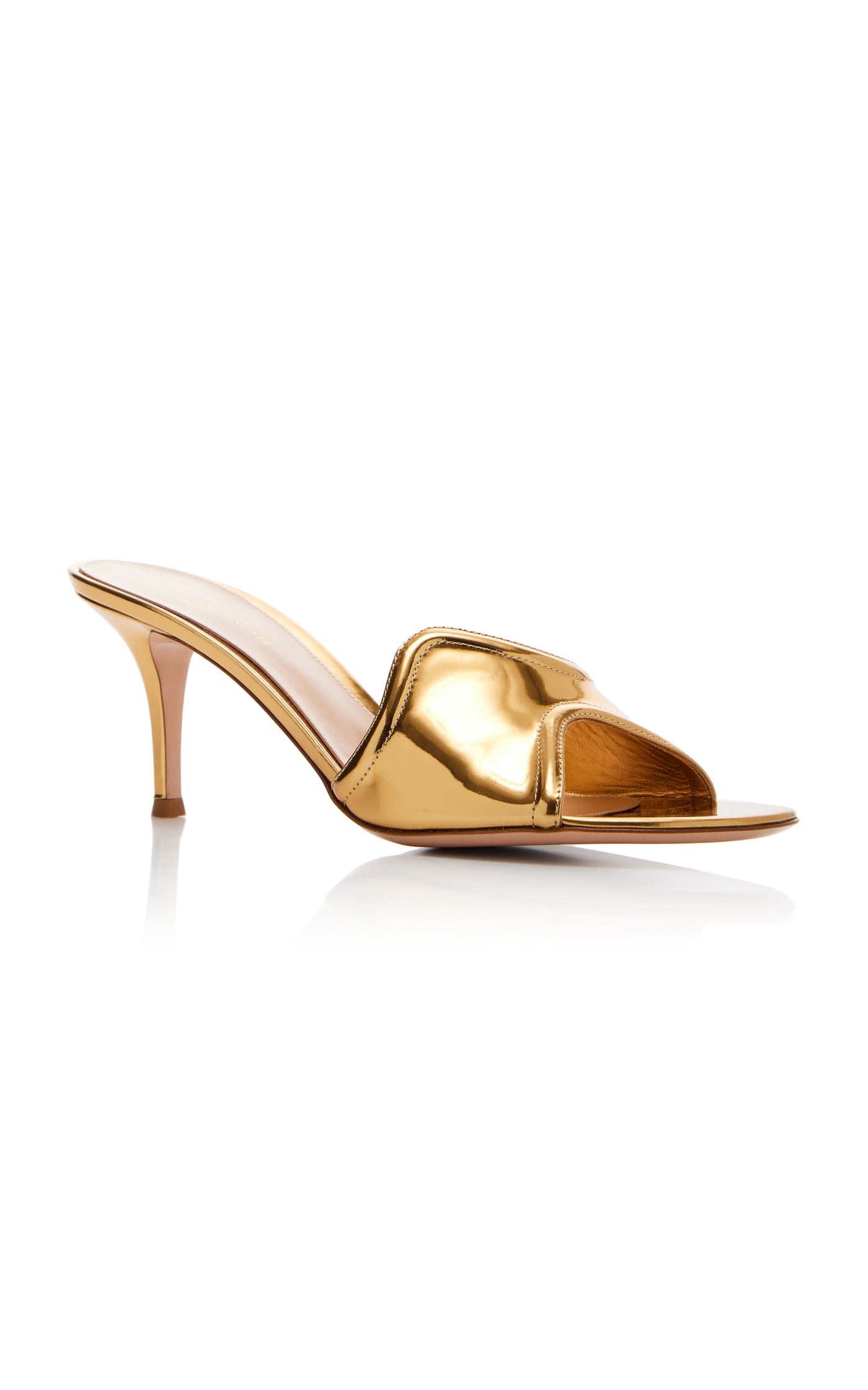 Lucrezia Metallic Leather Mules