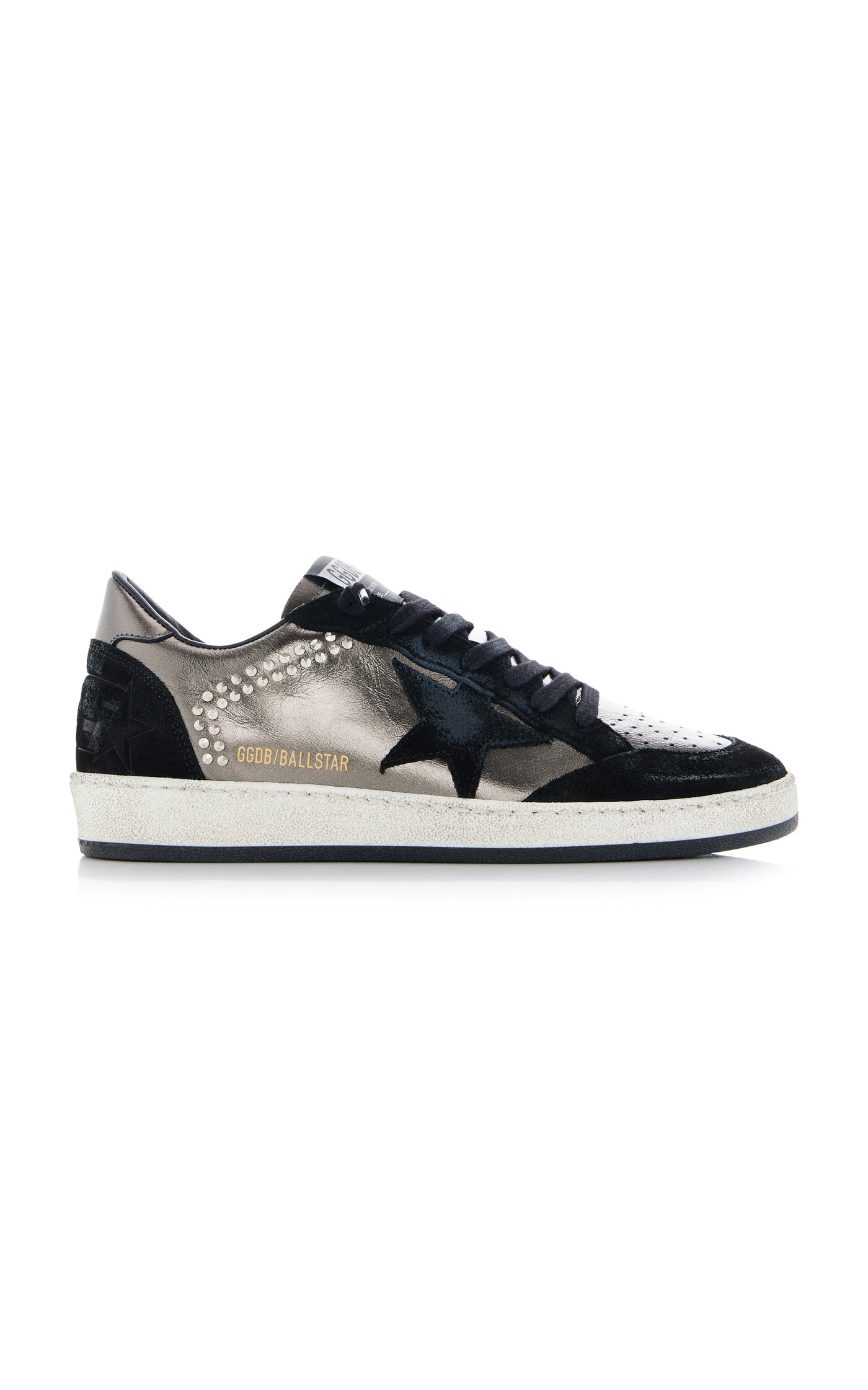 Ballstar Crystal-Embellished Suede Sneakers