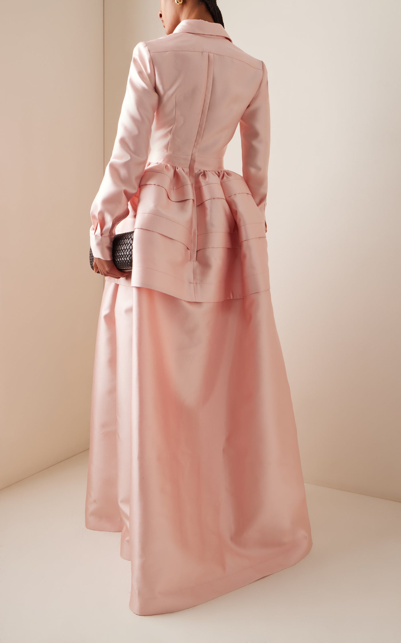 Tadiak Tailored Wool-Silk Gown