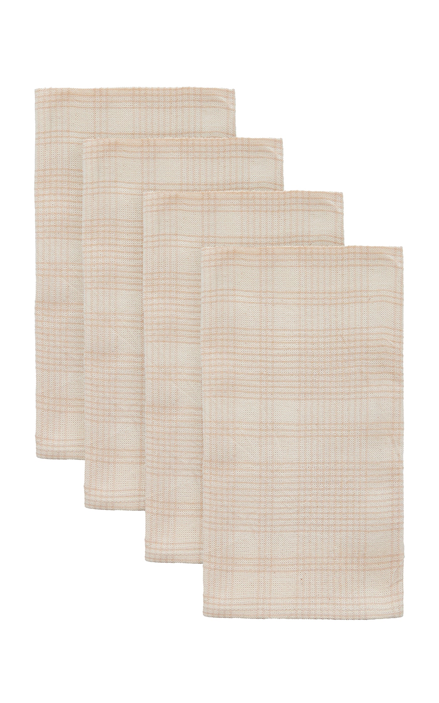 Set-of-Four Marianne Cotton-Plaid Napkins