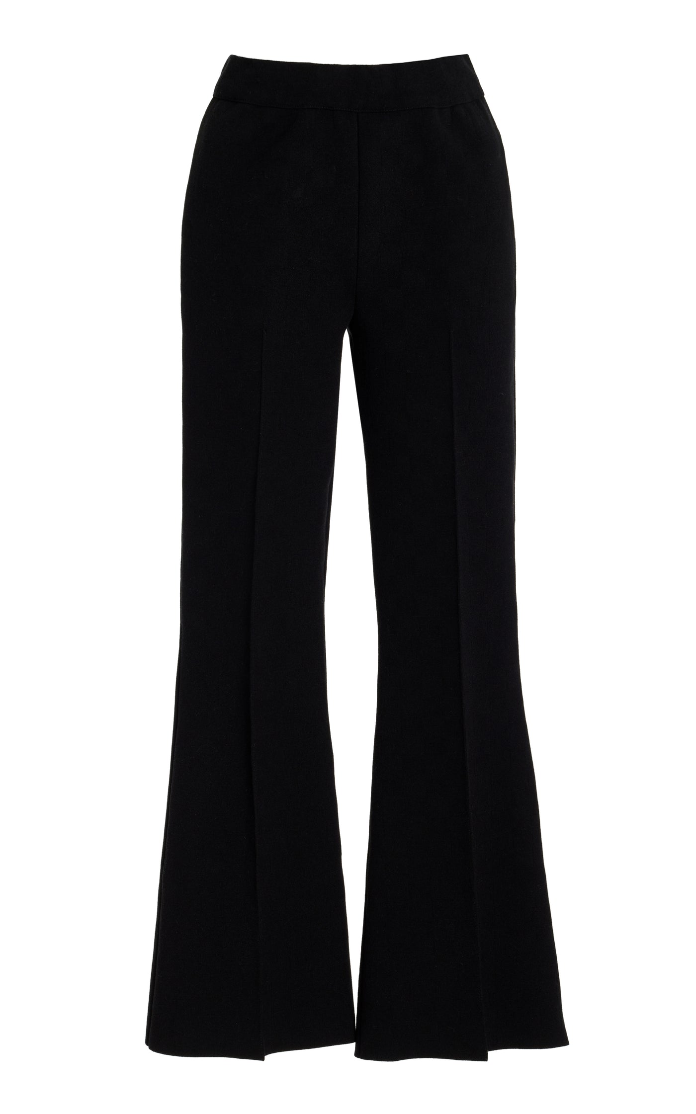 Kick Flared Stretch-Cotton Knit Pants