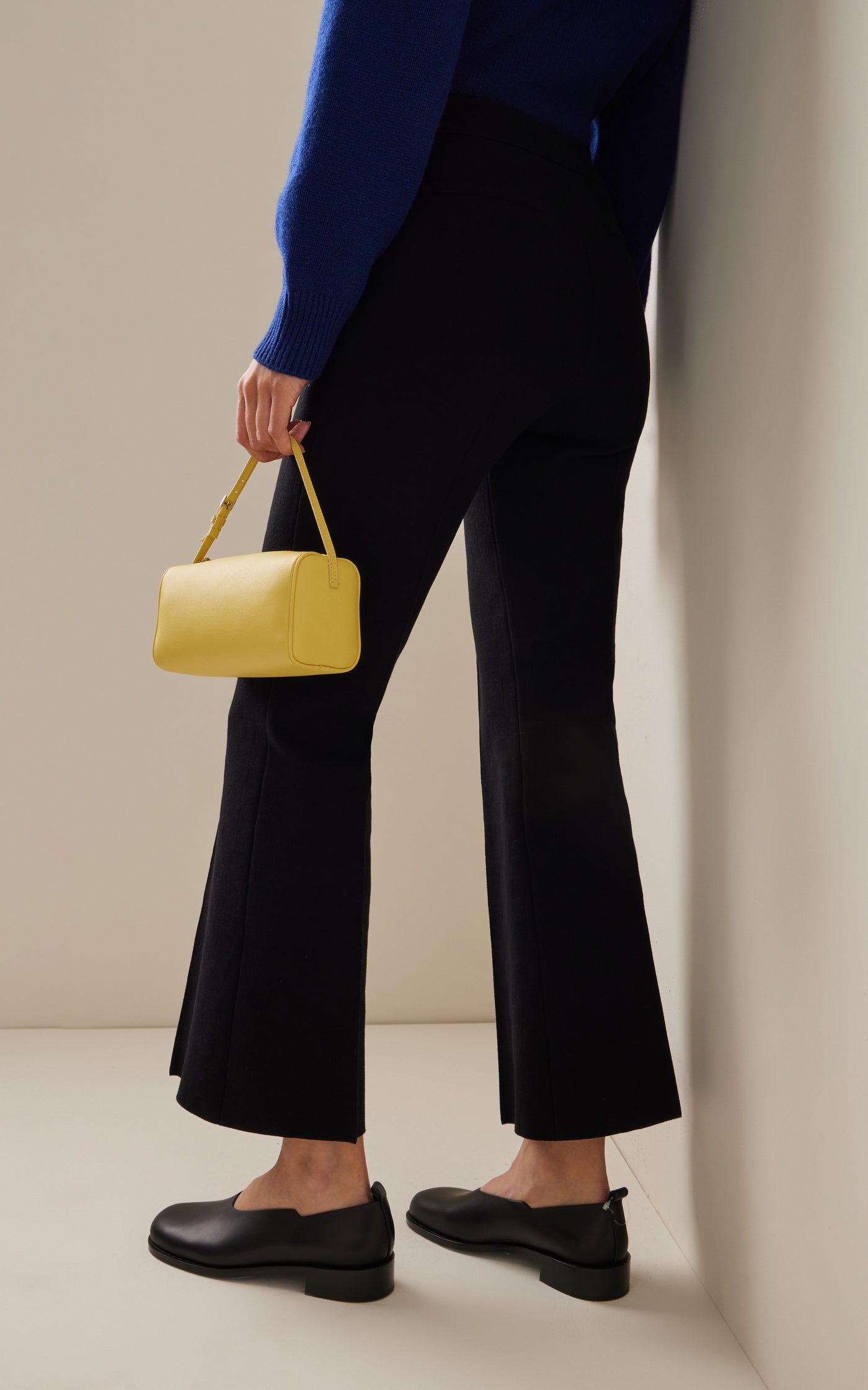 Kick Flared Stretch-Cotton Knit Pants