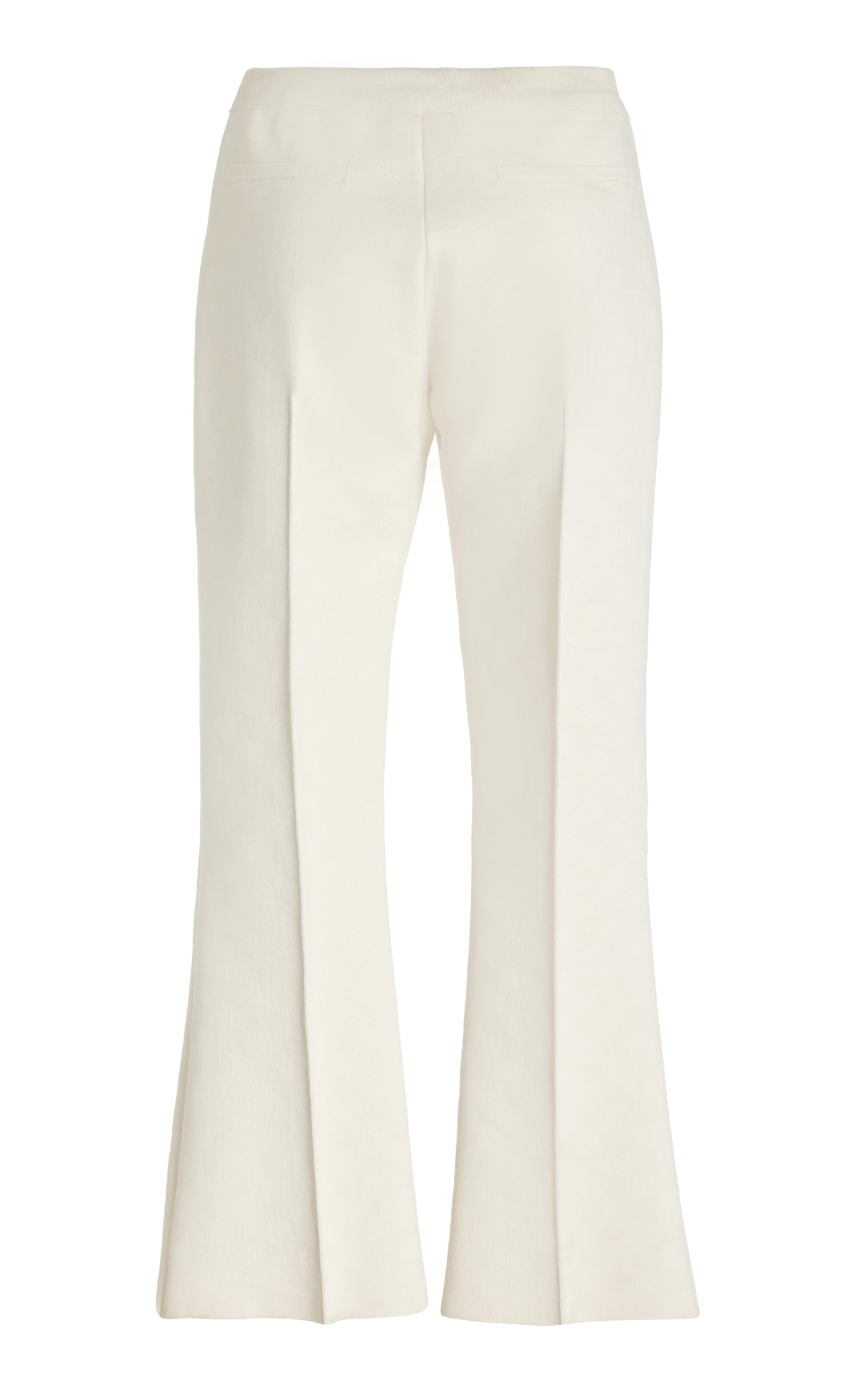 Kick Flared Stretch-Cotton Knit Pants
