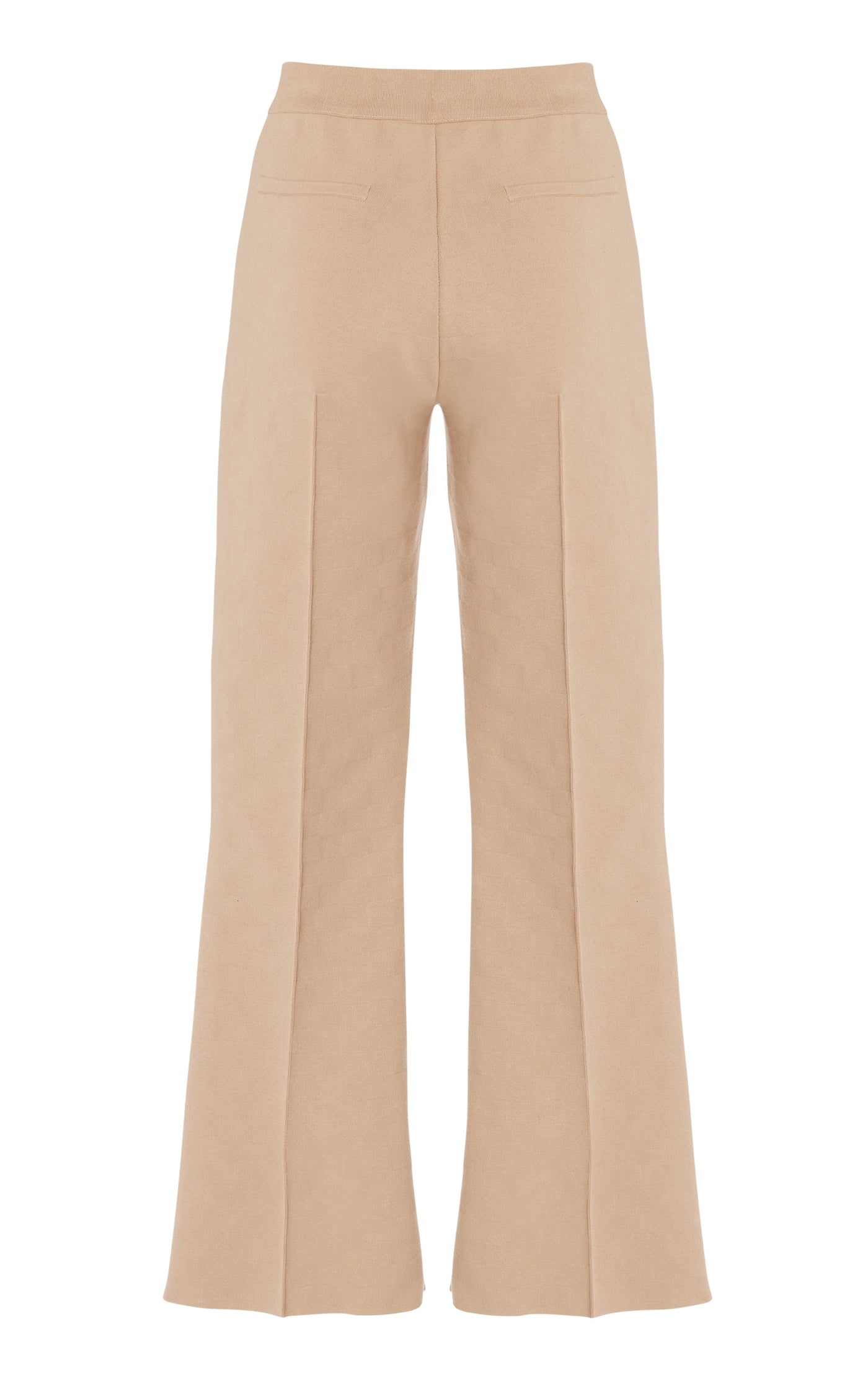 Kick Flared Stretch-Cotton Knit Pants