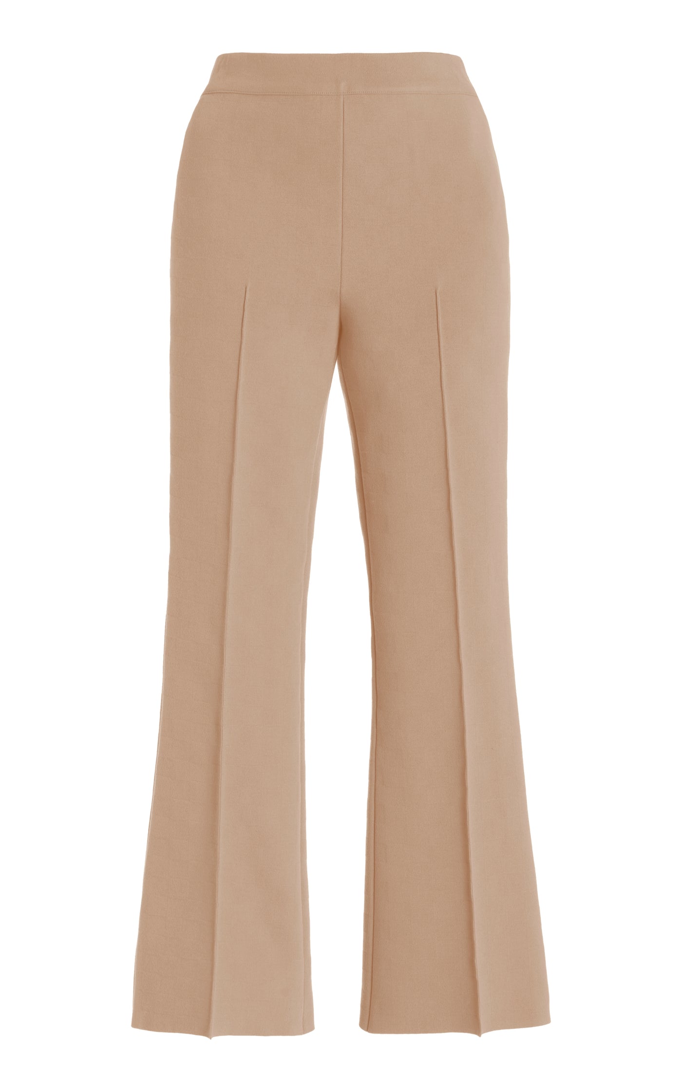 Kick Flared Stretch-Cotton Knit Pants