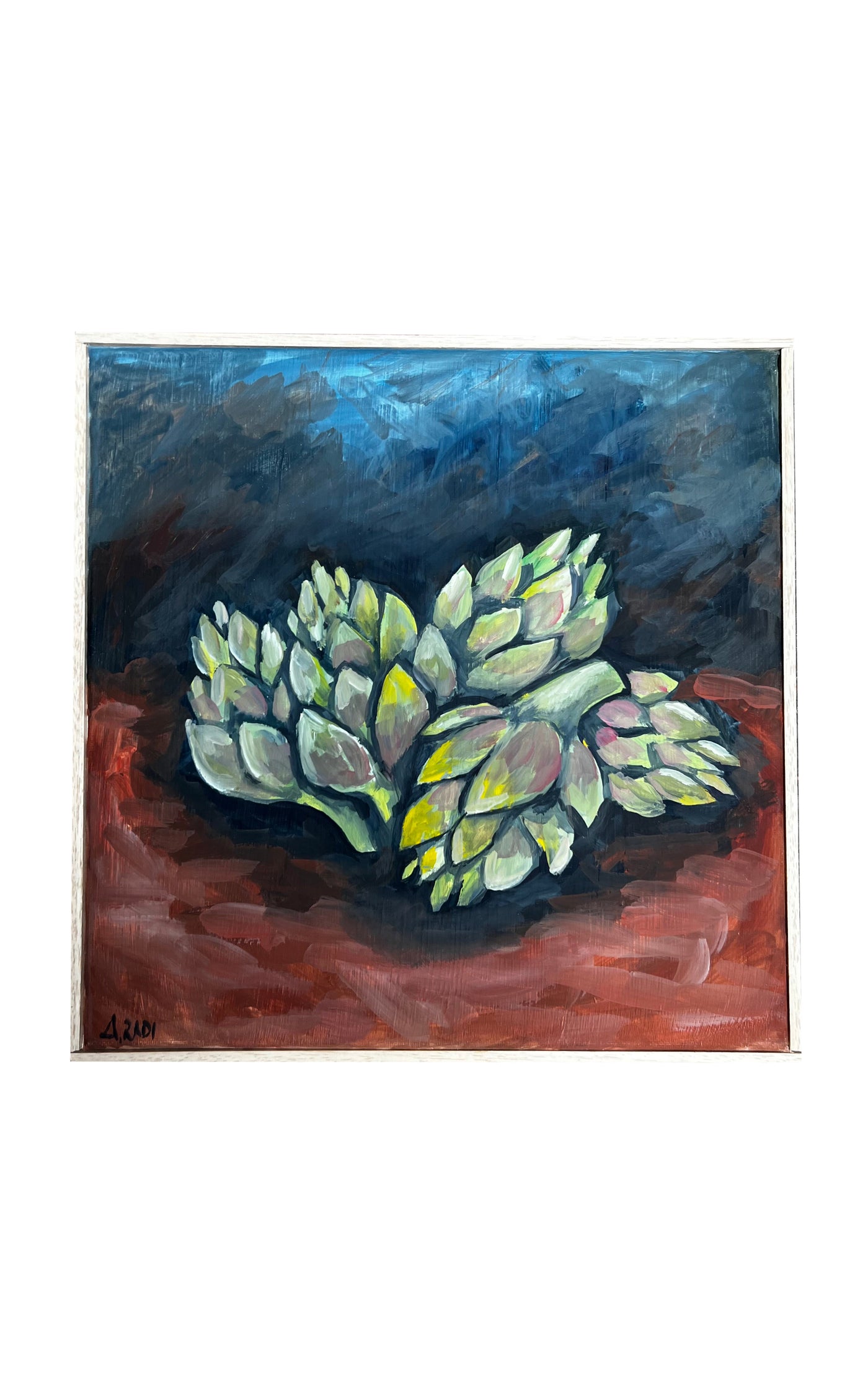 Quattro Carciofi Framed Oil Painting