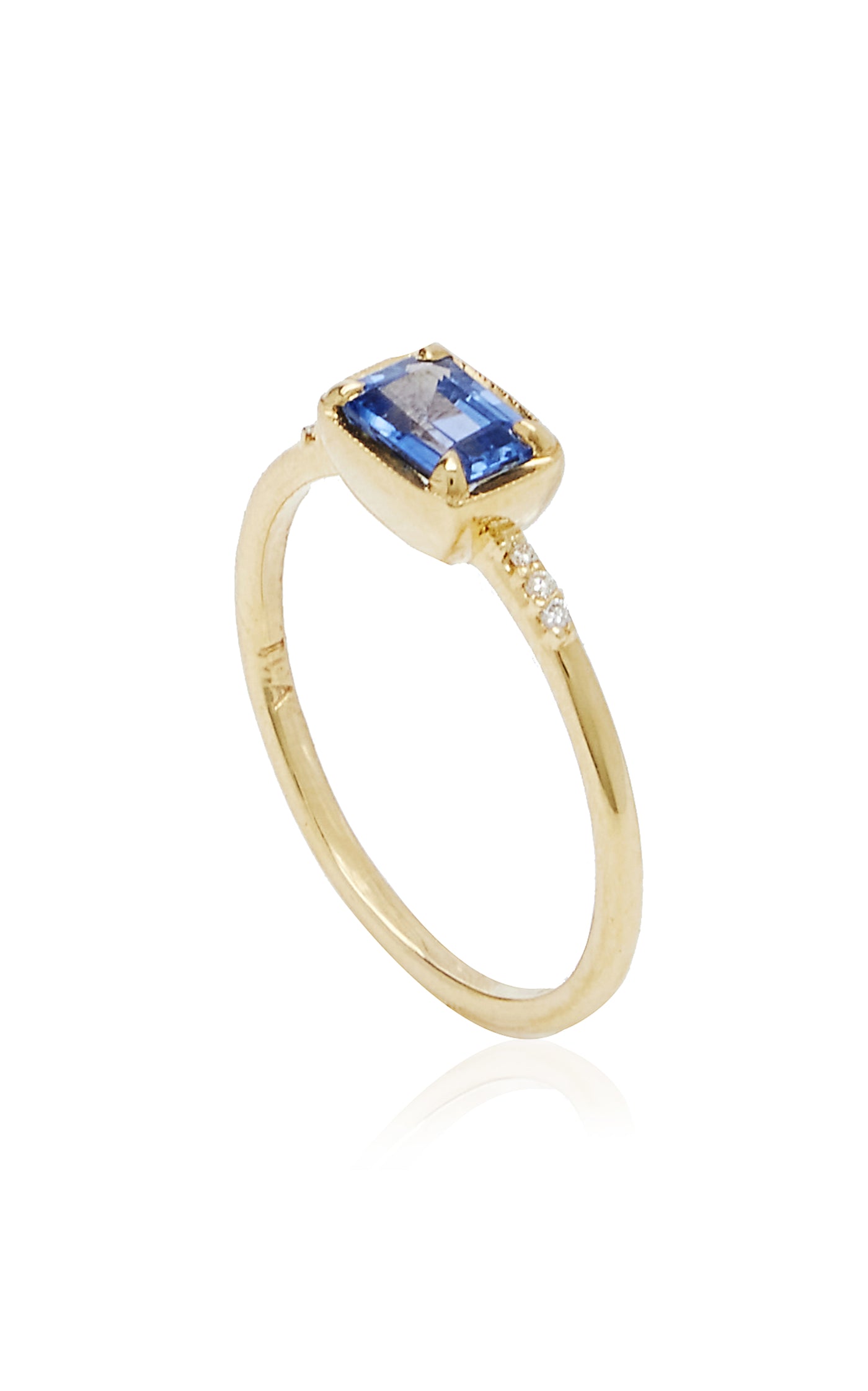 Karina 14K Yellow Gold Sapphire Ring