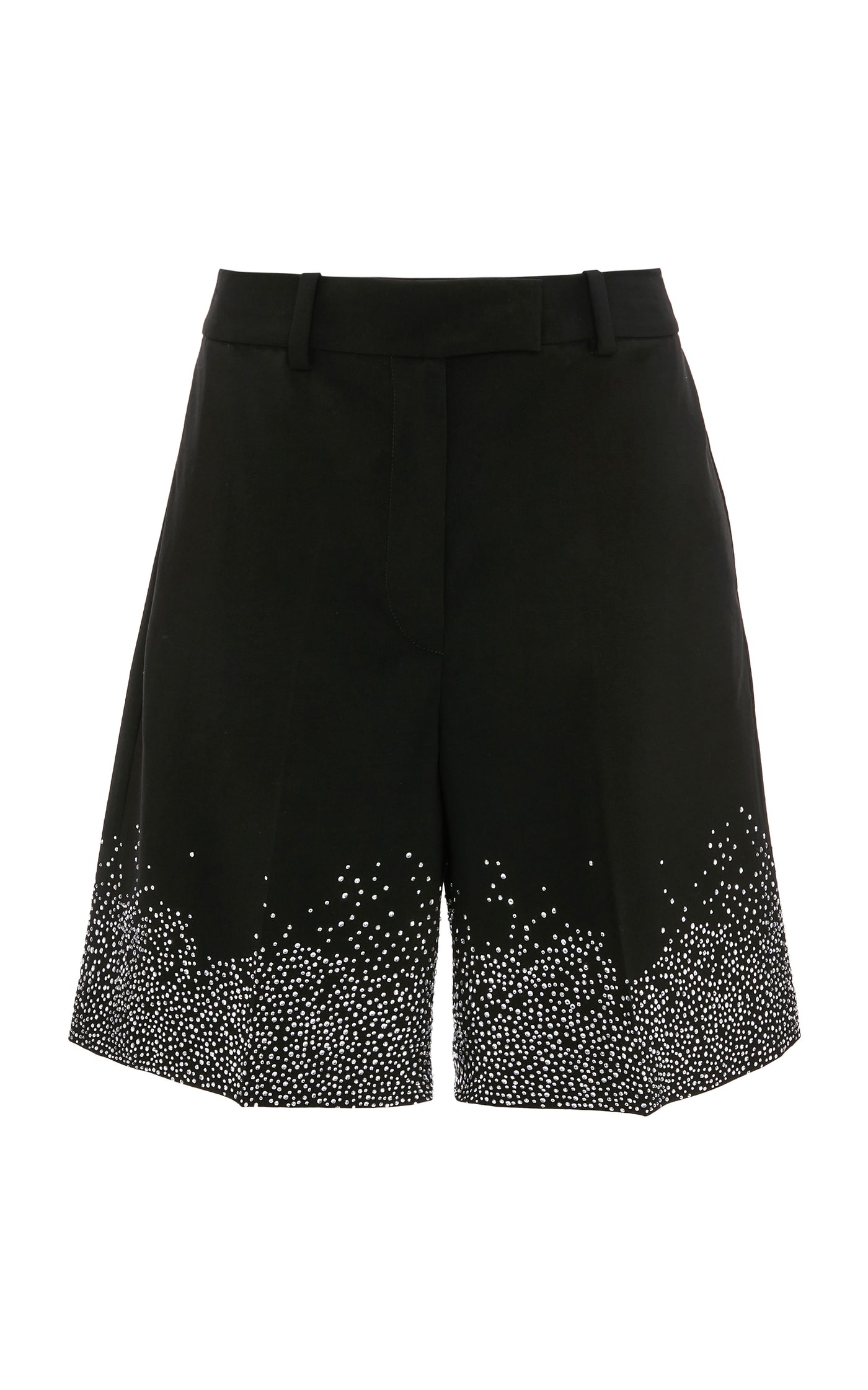 Crystal-Embellished Wool Shorts