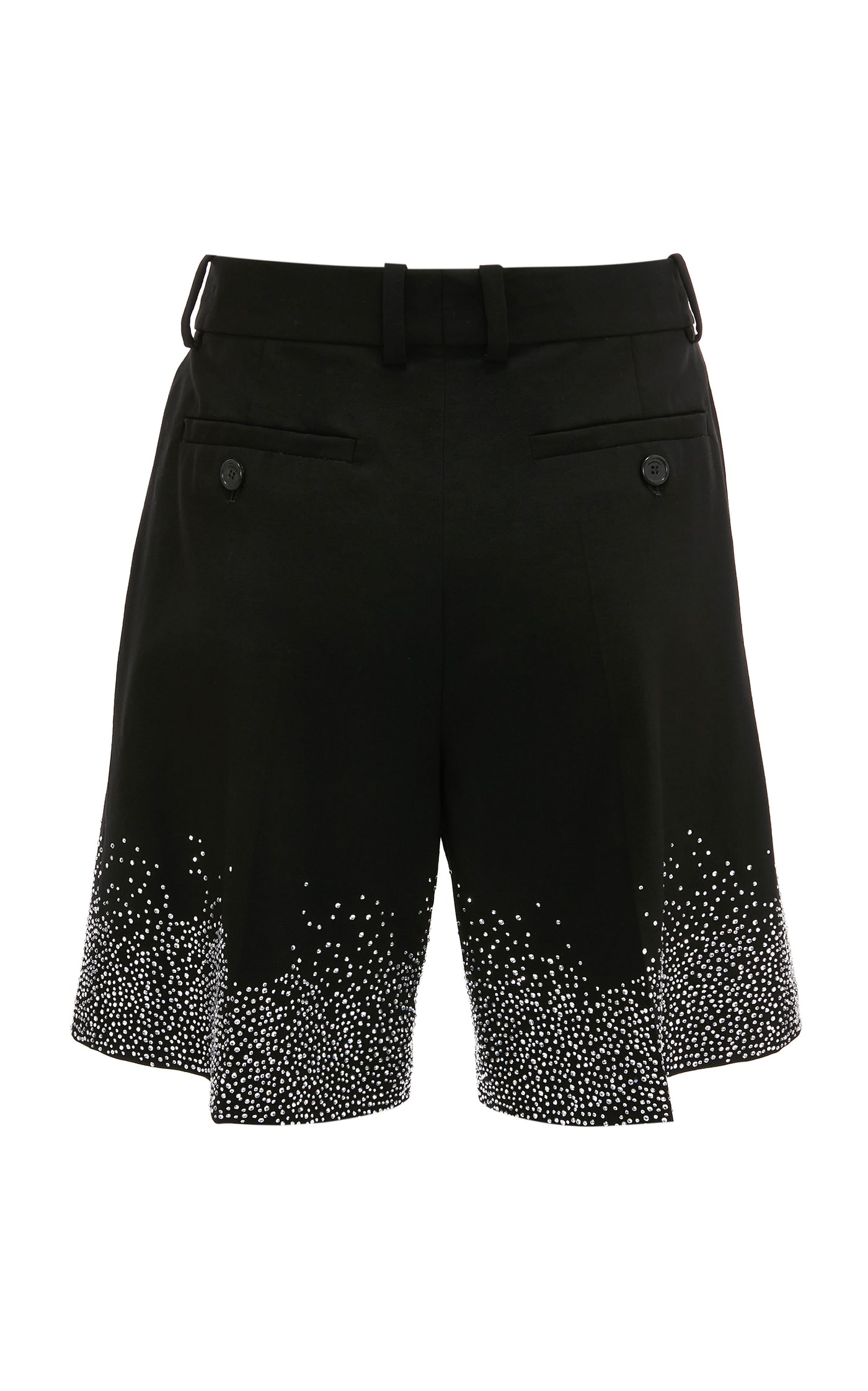 Crystal-Embellished Wool Shorts