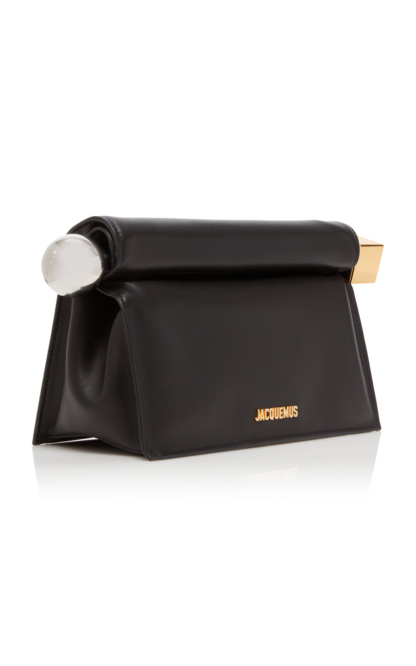 La Pochette Rond Carré Folded Leather Clutch
