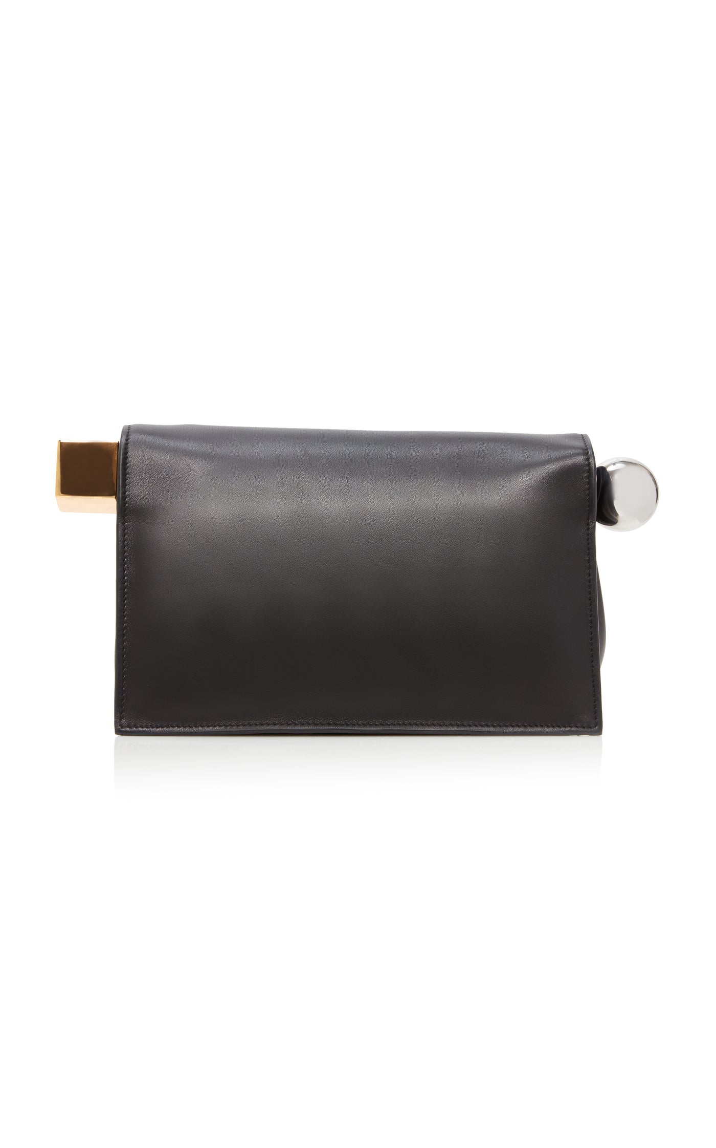 La Pochette Rond Carré Folded Leather Clutch