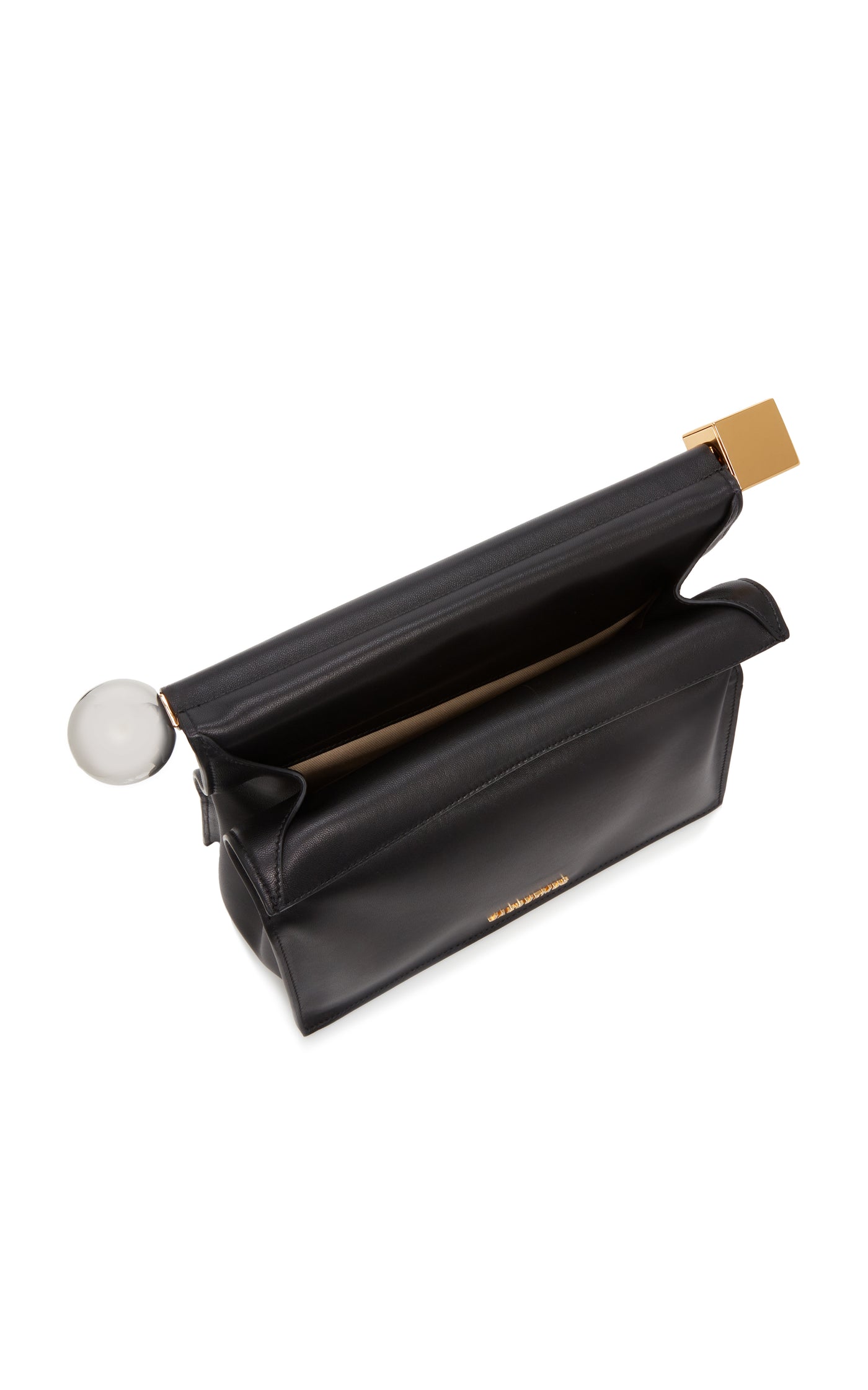 La Pochette Rond Carré Folded Leather Clutch