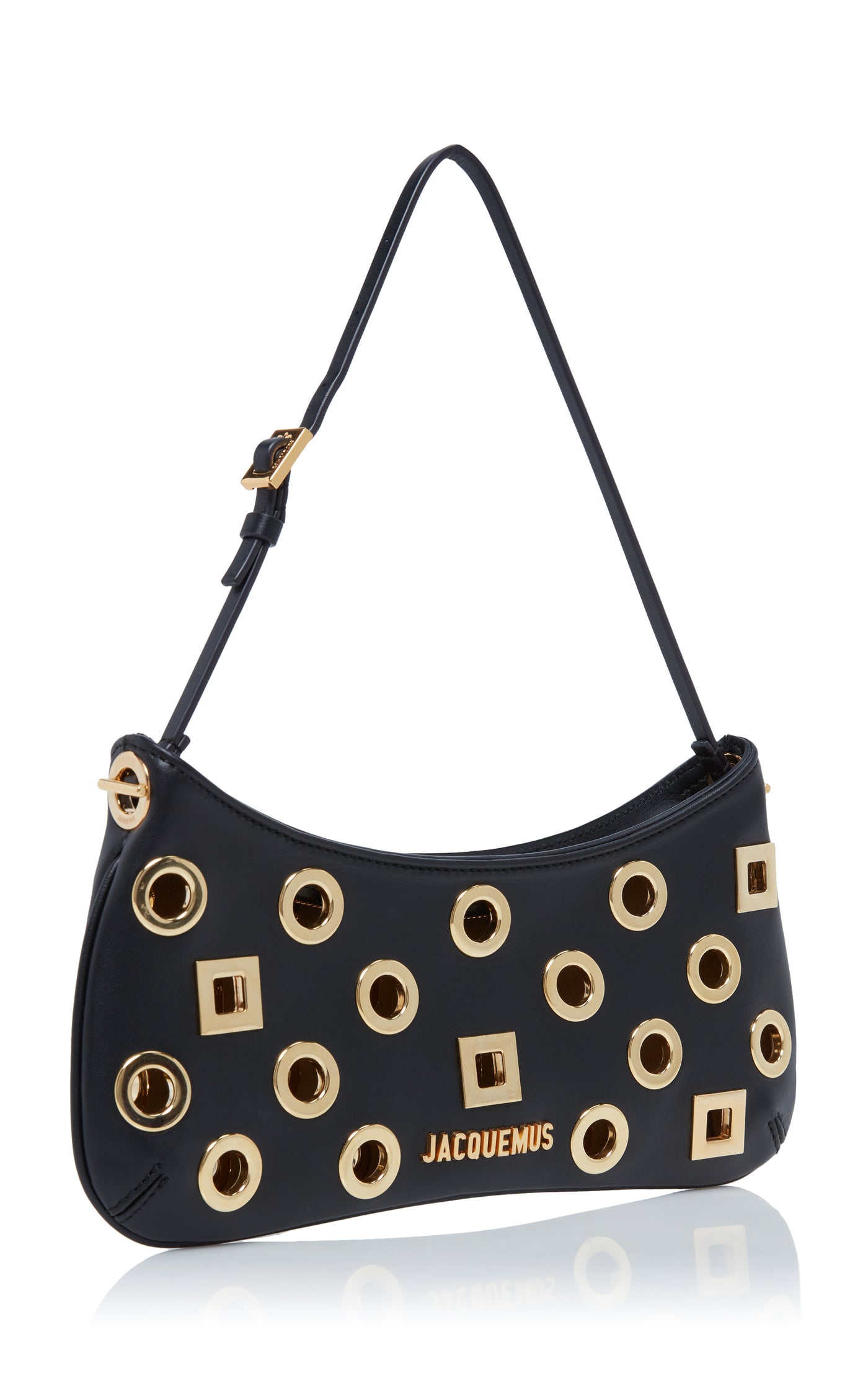 Le Bisou Rond Carre Leather Bag