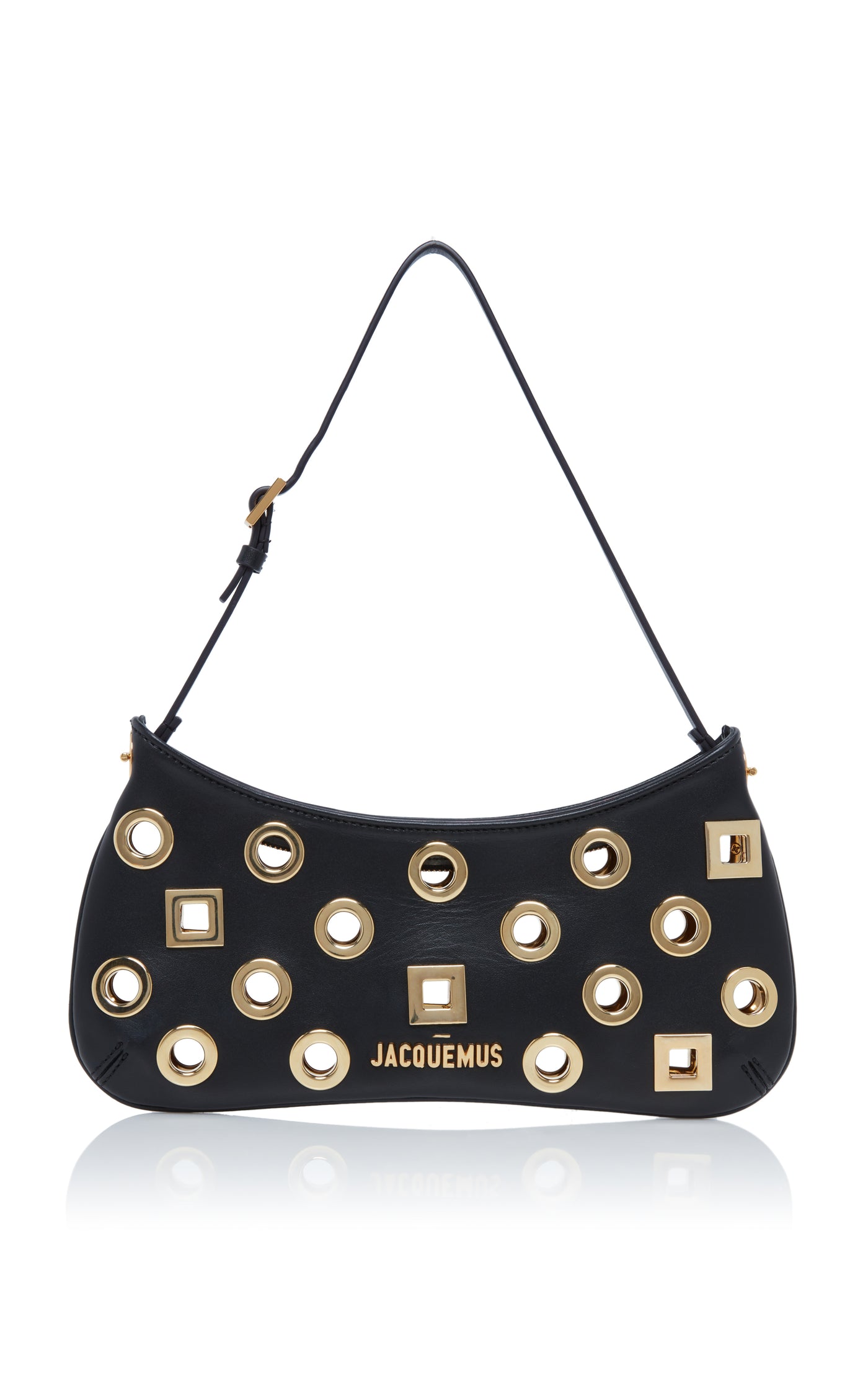 Le Bisou Rond Carre Leather Bag