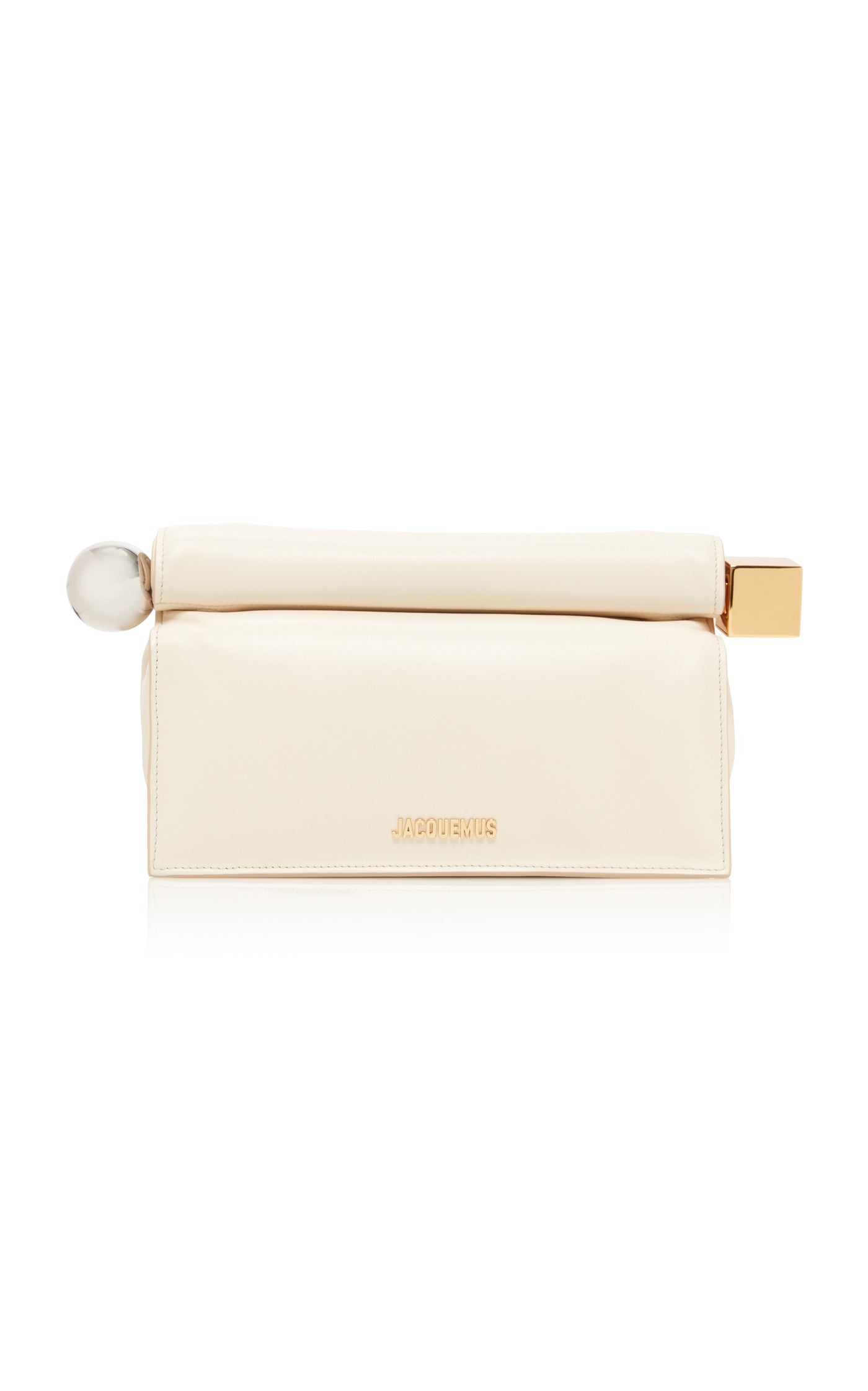 La Pochette Rond Carré Folded Leather Clutch