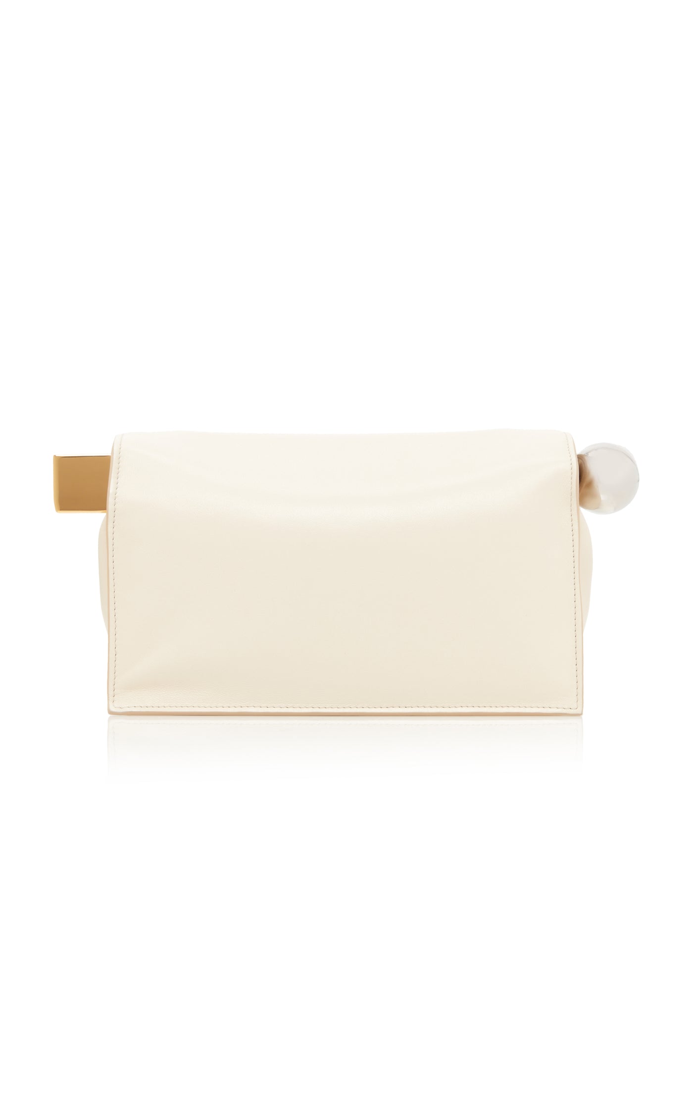 La Pochette Rond Carré Folded Leather Clutch