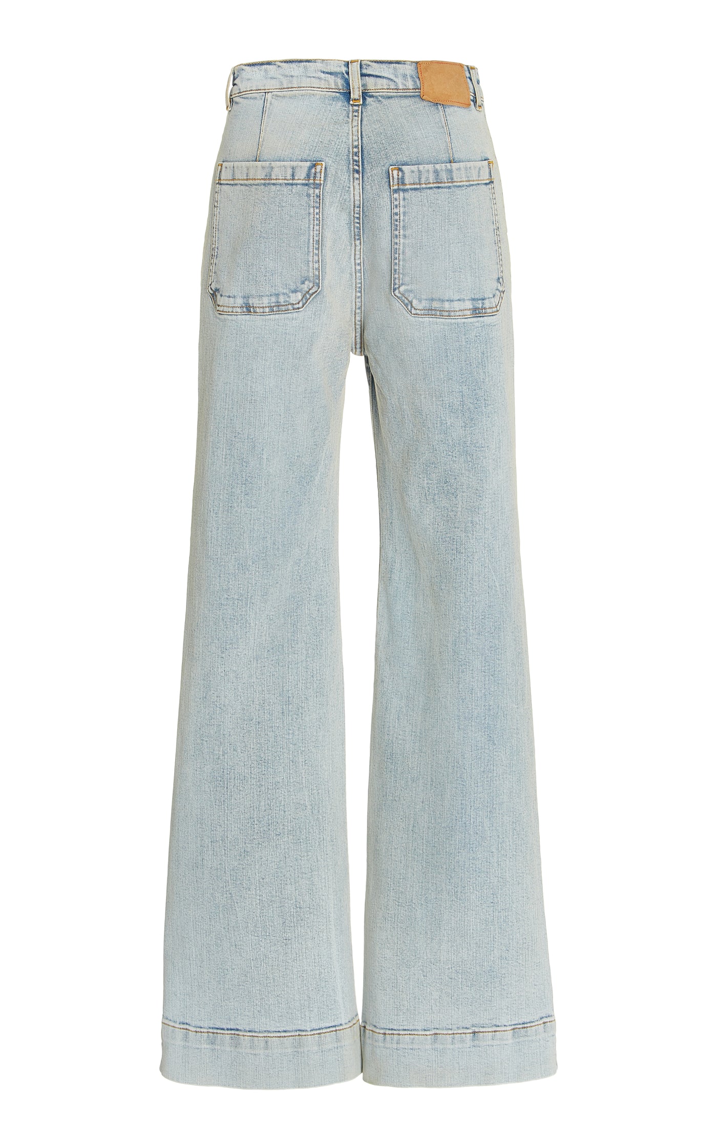 St Monica Stretch High-Rise Flared-Leg Jeans