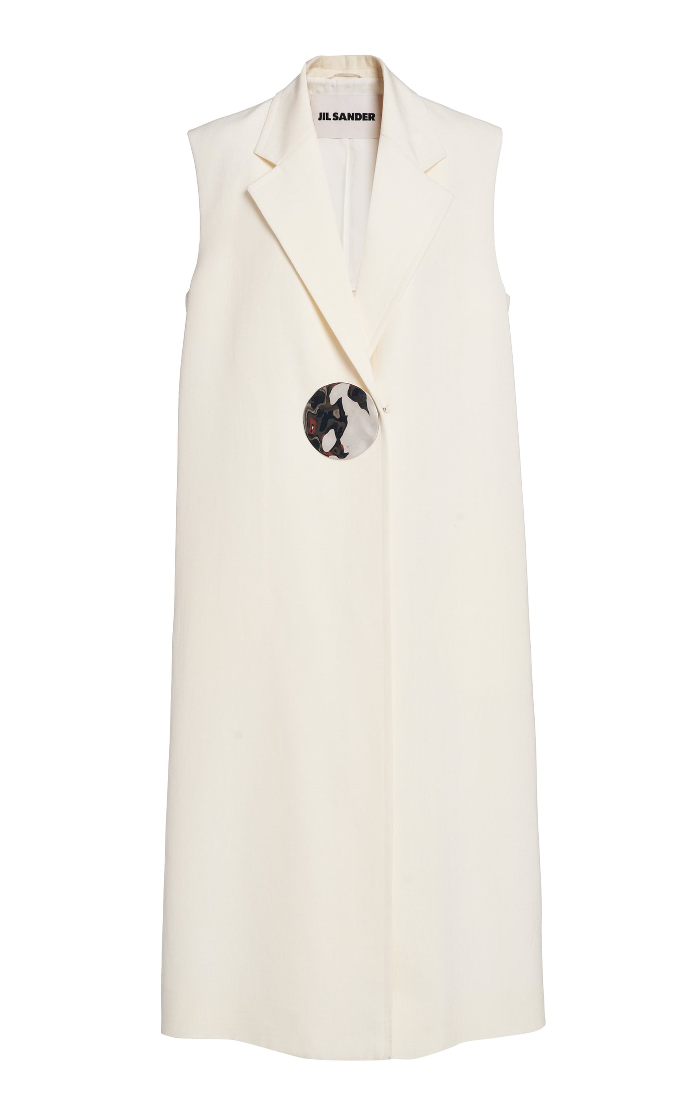 Long Silk-Blend Vest