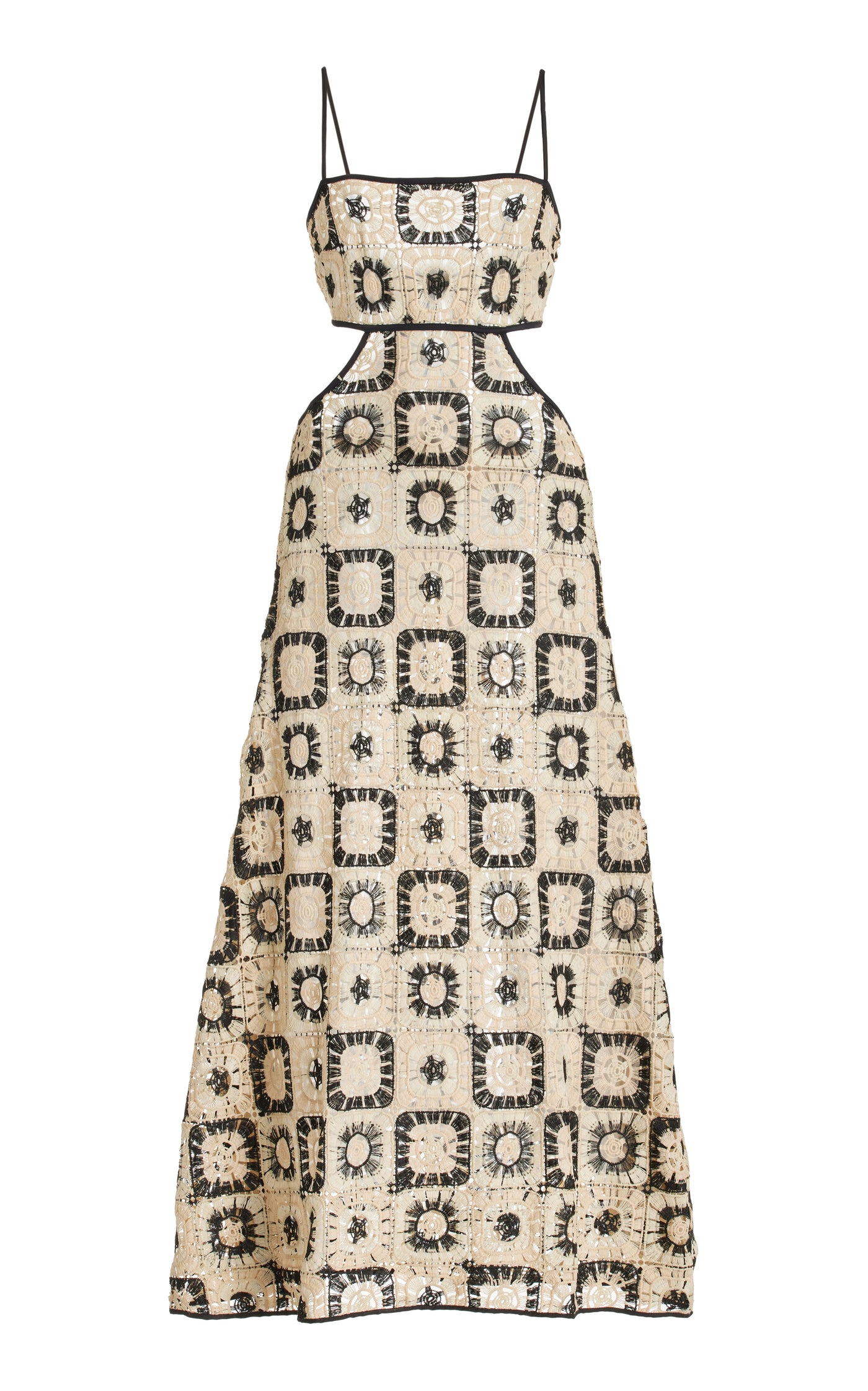 Mara Magic Crocheted Cutout Maxi Dress