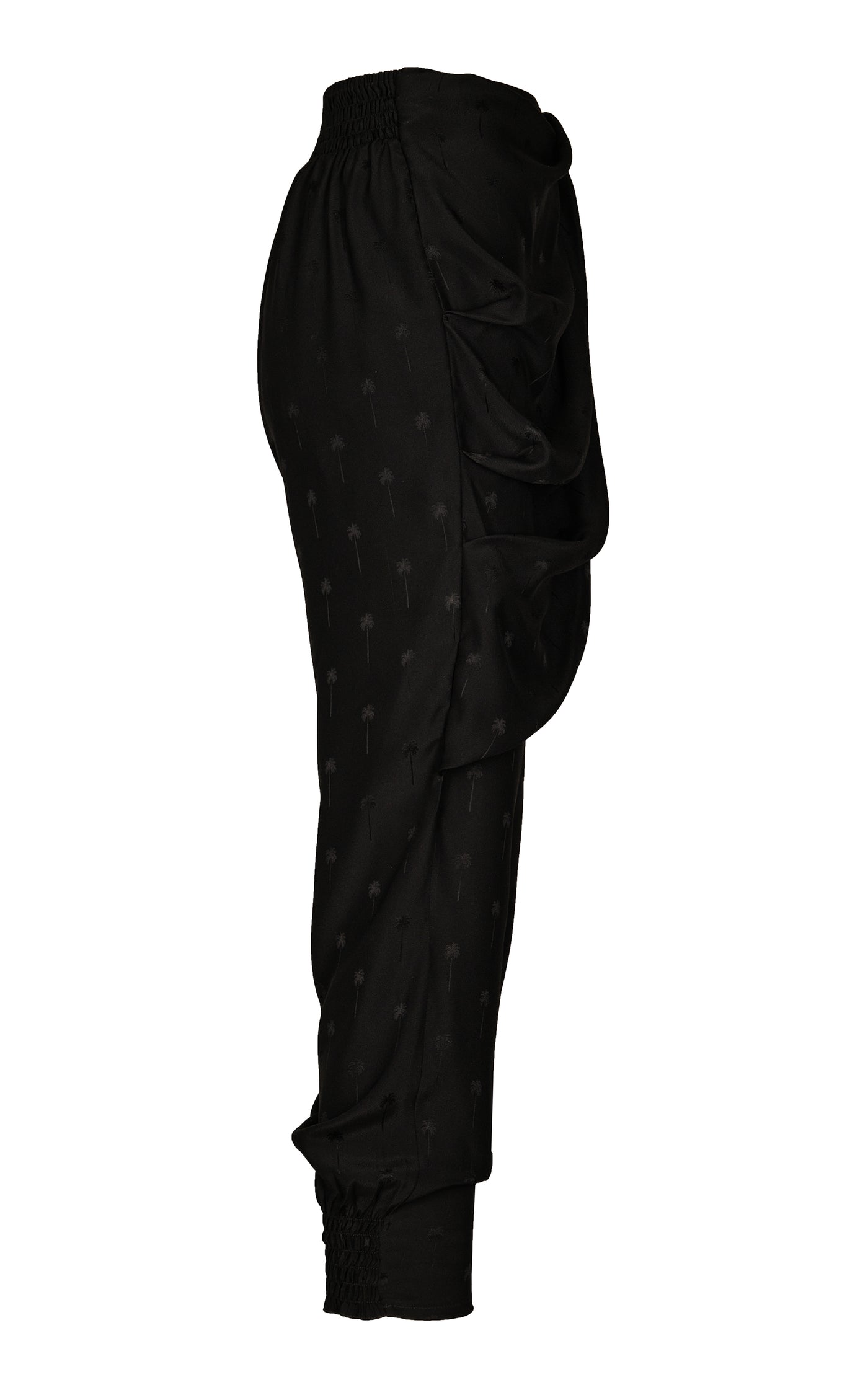 Wild West Woman Draped Silk Skinny Pants