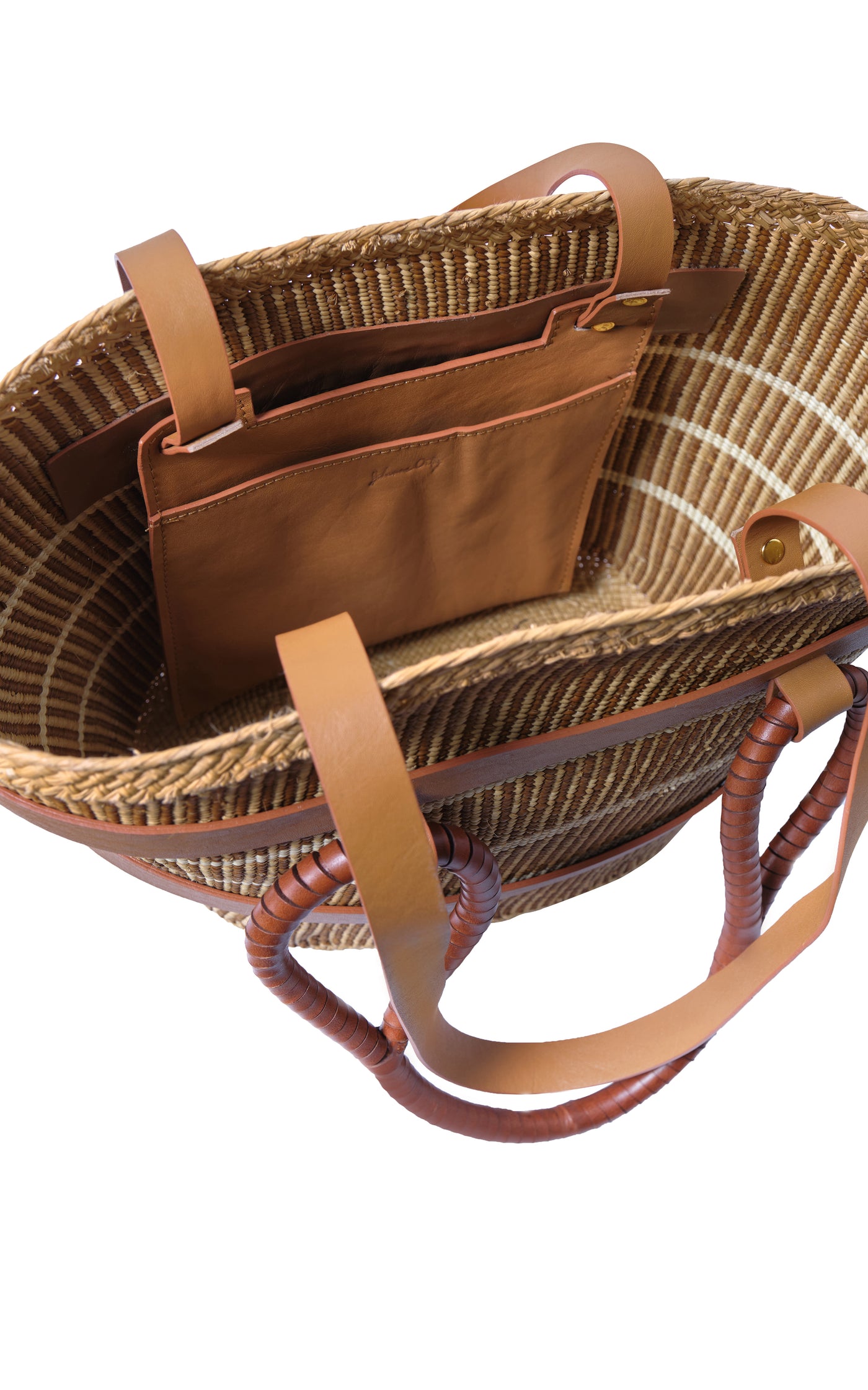 Herederos De Un Amor Raffia Tote