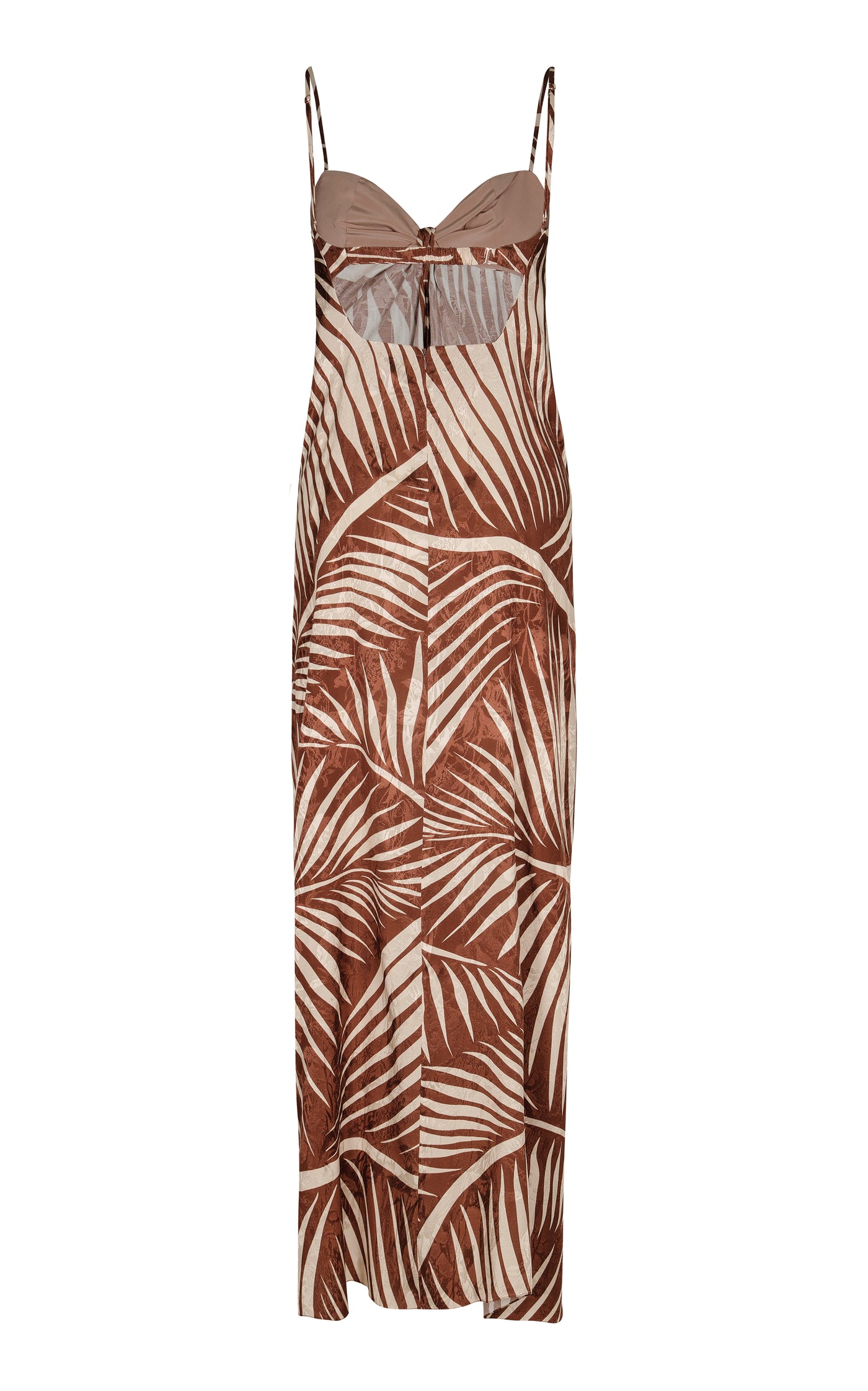 Mythical Gaucho Tie-Detailed Jacquard Maxi Dress