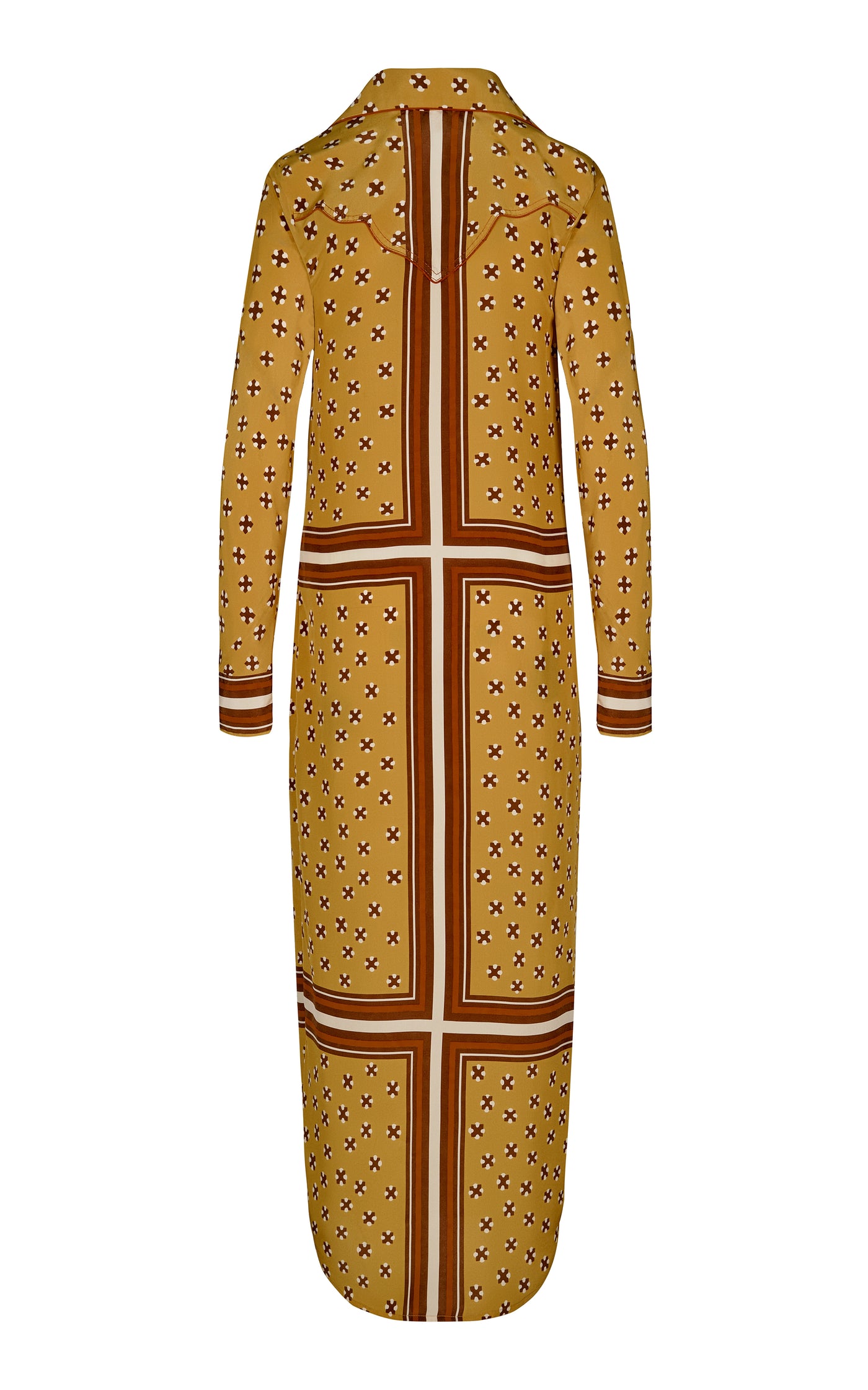 Low Tempo Silk Midi Shirt Dress