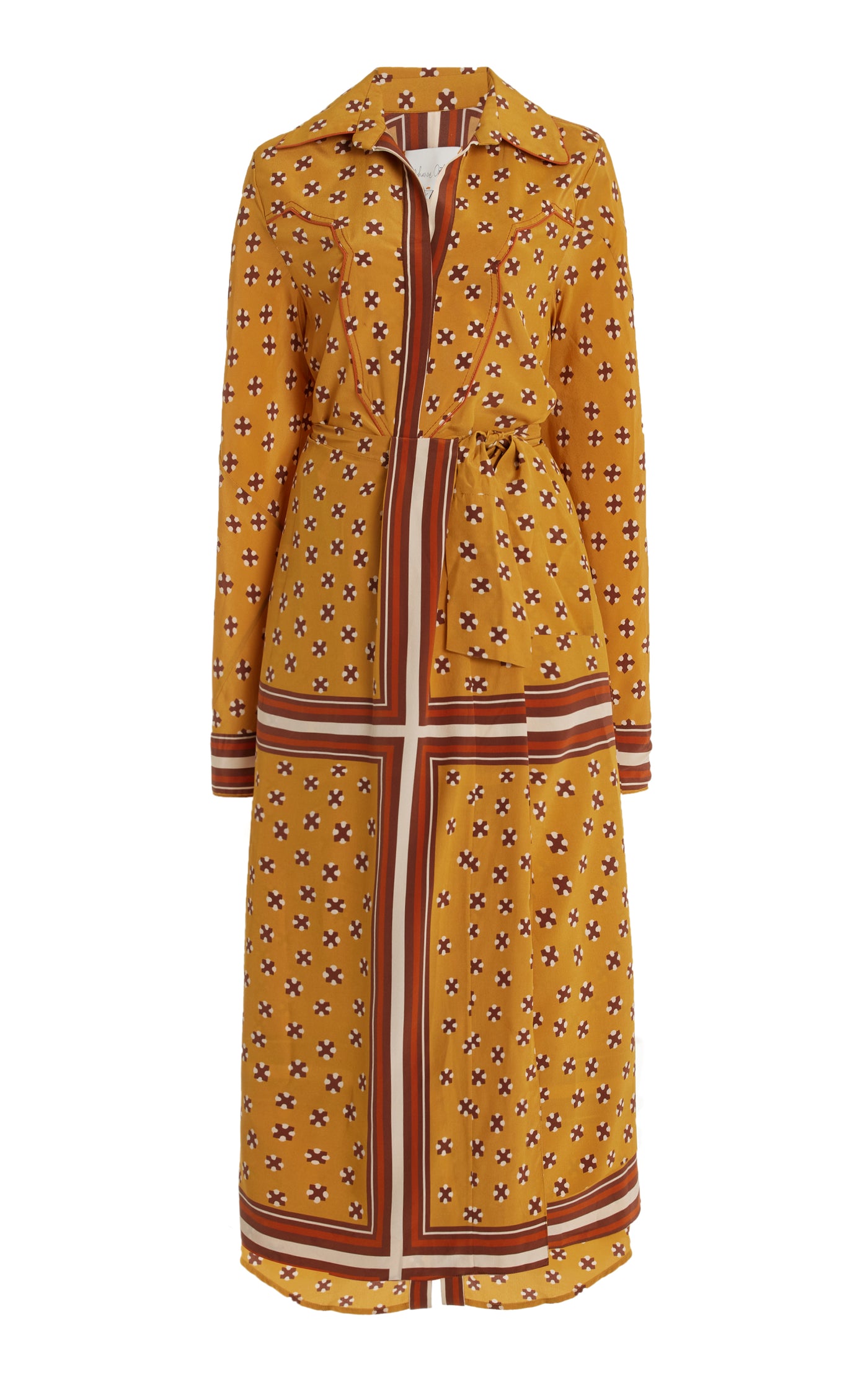 Low Tempo Silk Midi Shirt Dress