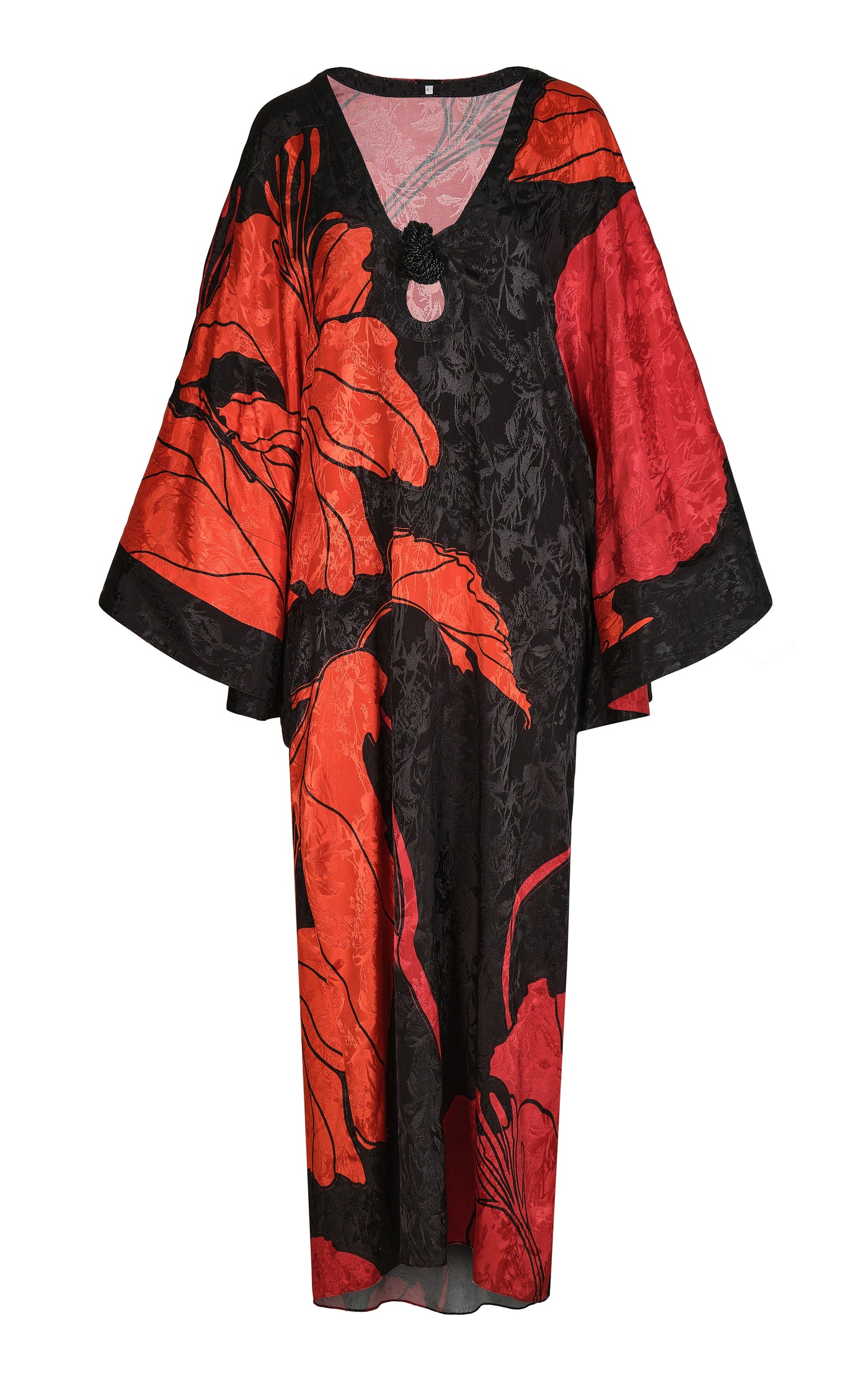 River Classing Satin Jacquard Maxi Dress