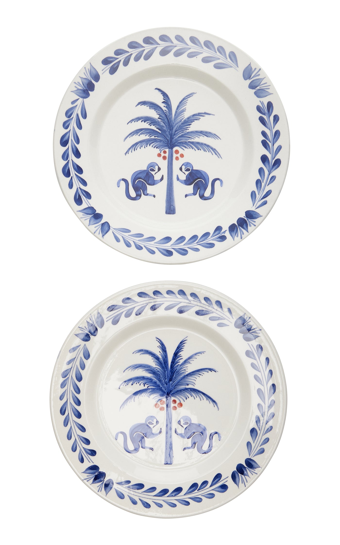 Set-of-Two Saimiri Ceramic Dessert Plates