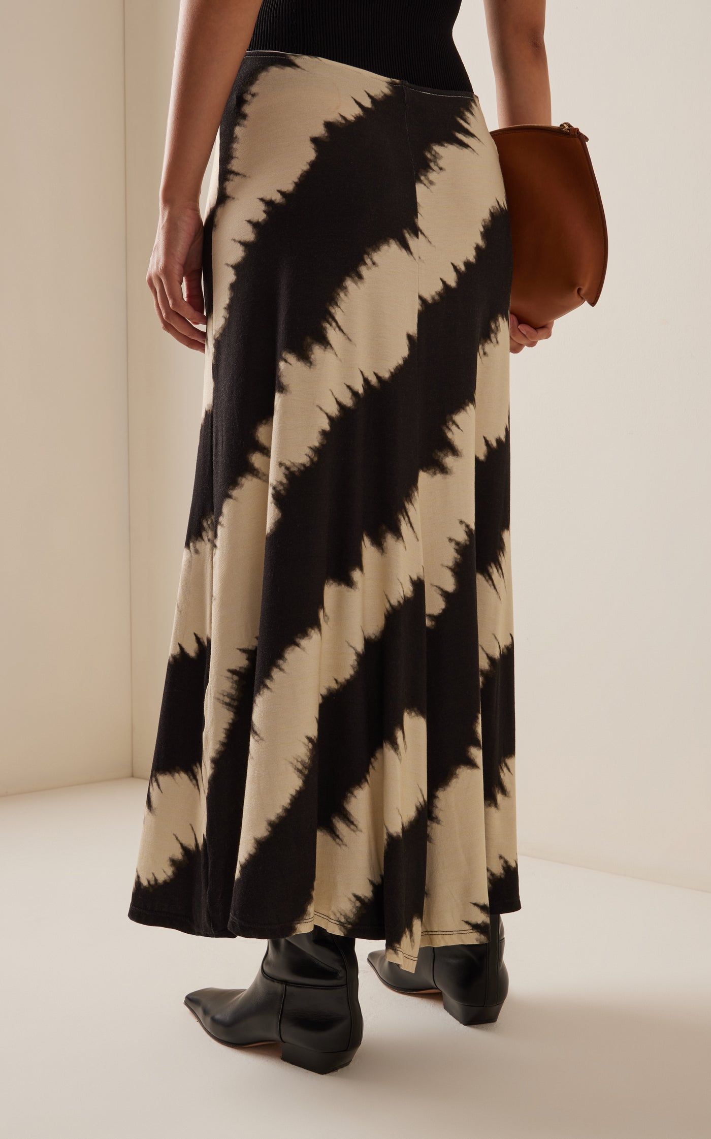 Wild Frontiers Jersey Midi Skirt