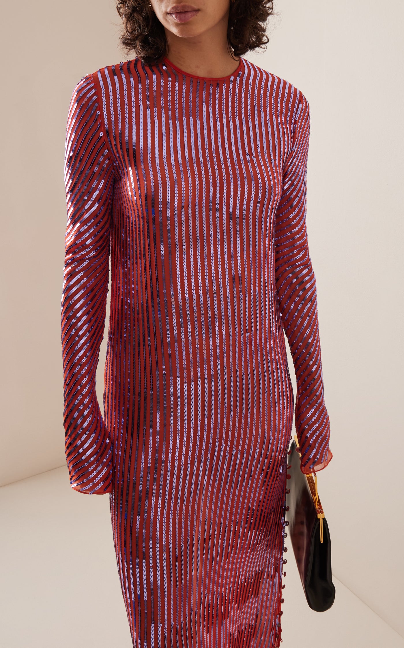 Alquimia En Hilo Sequined Silk Maxi Dress