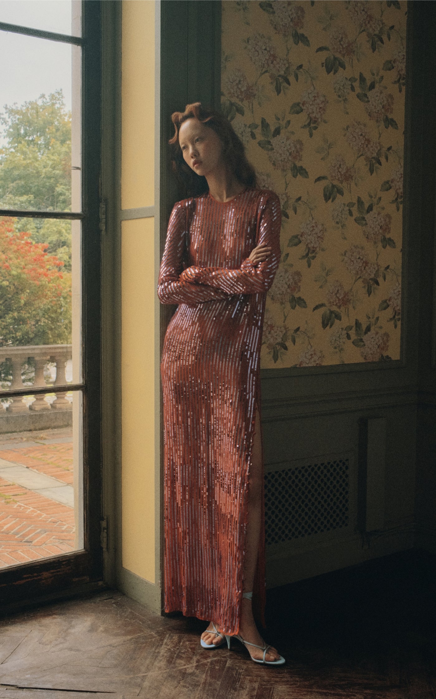Alquimia En Hilo Sequined Silk Maxi Dress