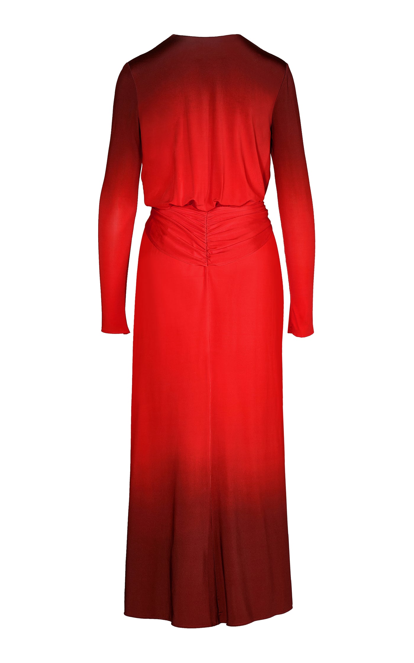 Red Mito De La Selva Jersey Maxi Dress