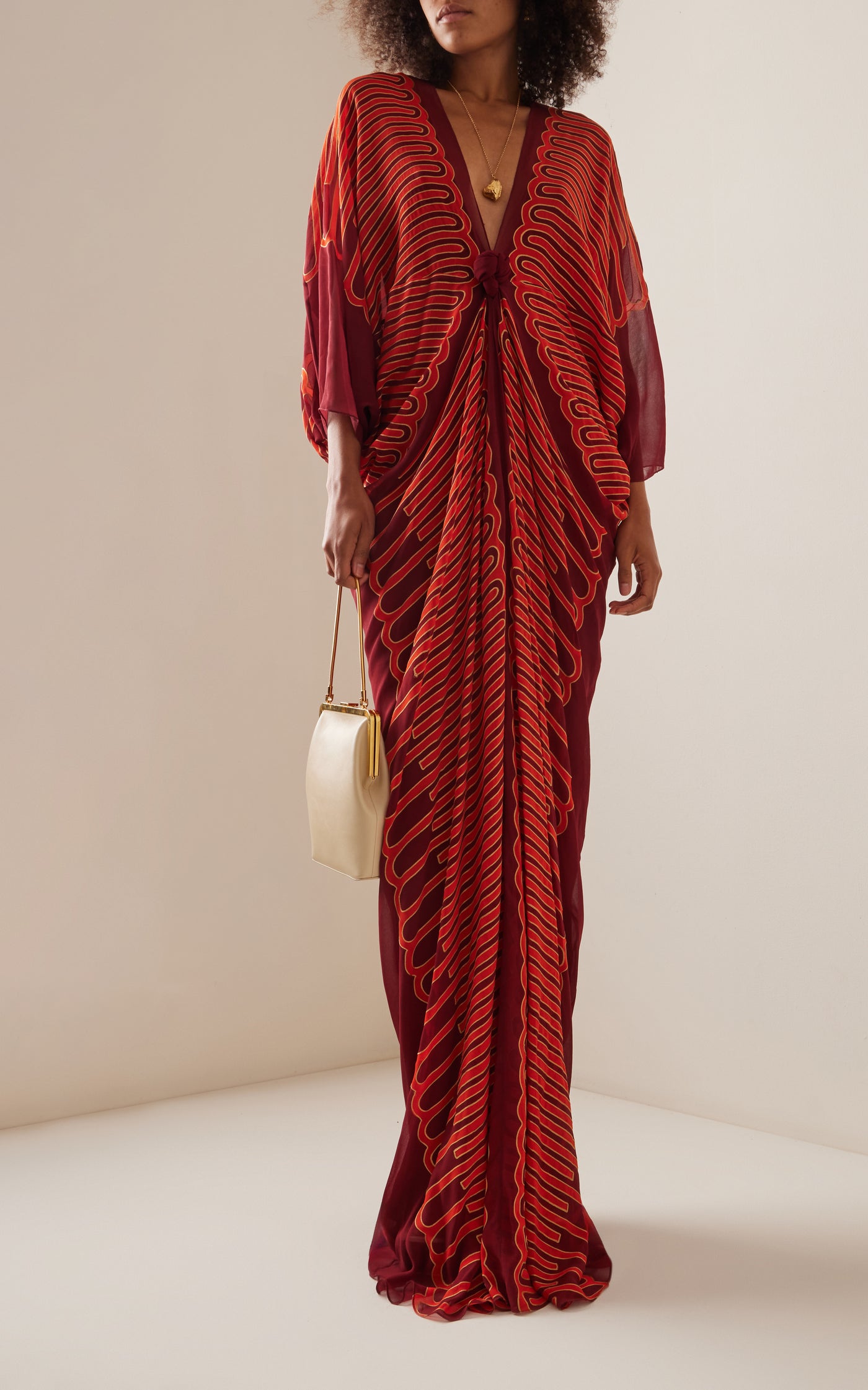 Sensory Tapresty Silk Caftan Dress