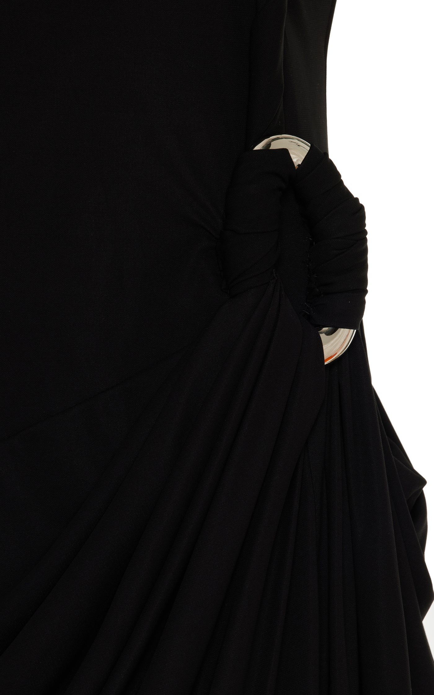 Sone Draped Asymmetric Jersey Maxi Dress