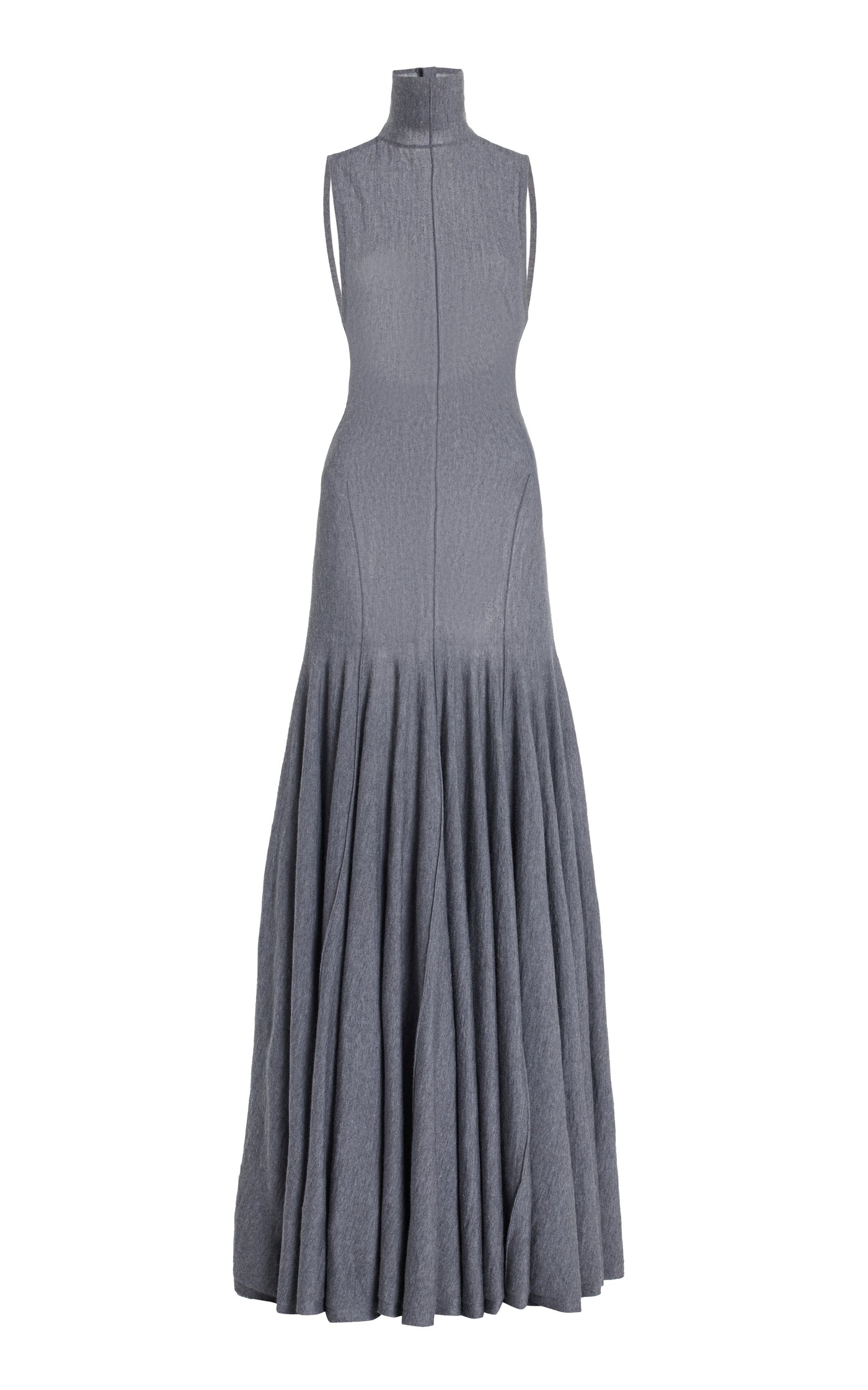 Romee Open-Back Wool Maxi Dress