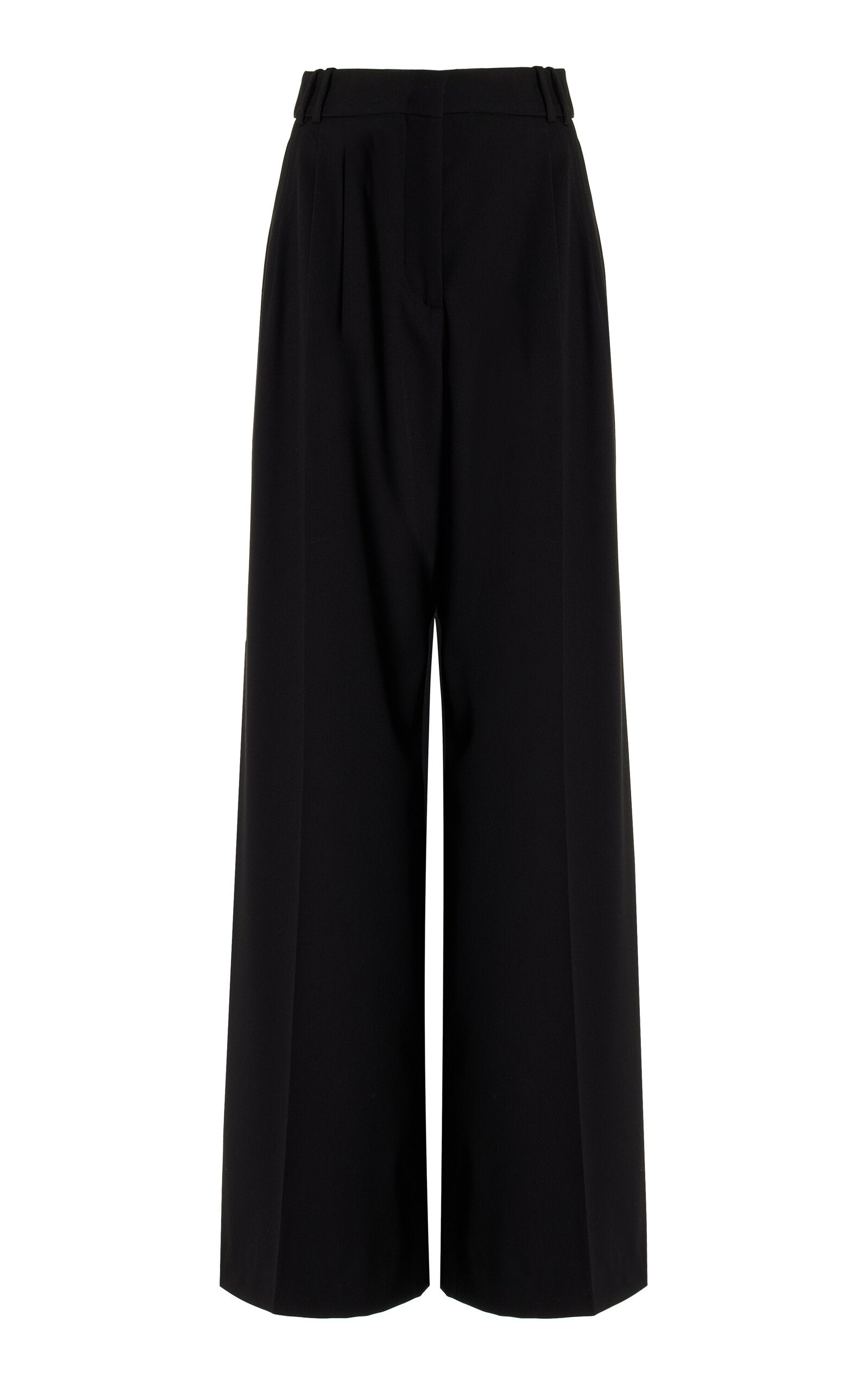 Exclusive Stretch-Wool Pants - black