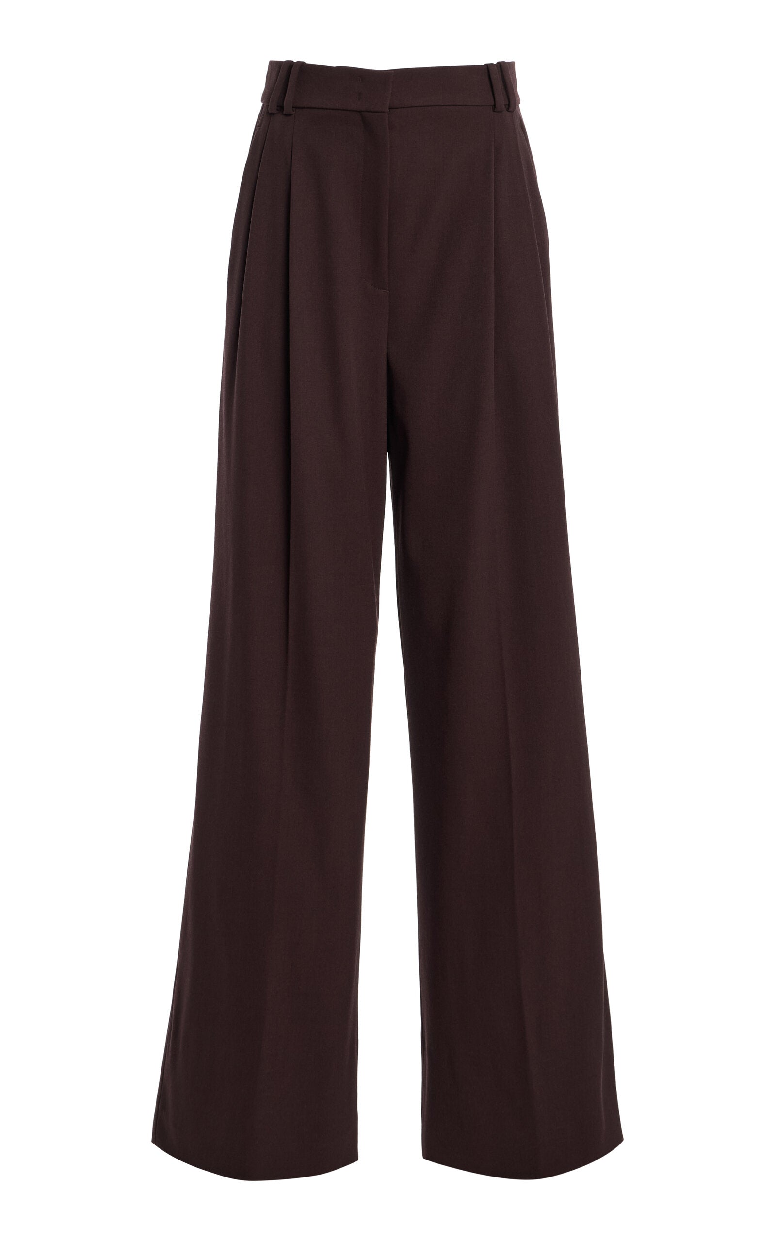 Exclusive Stretch-Wool Pants - brown