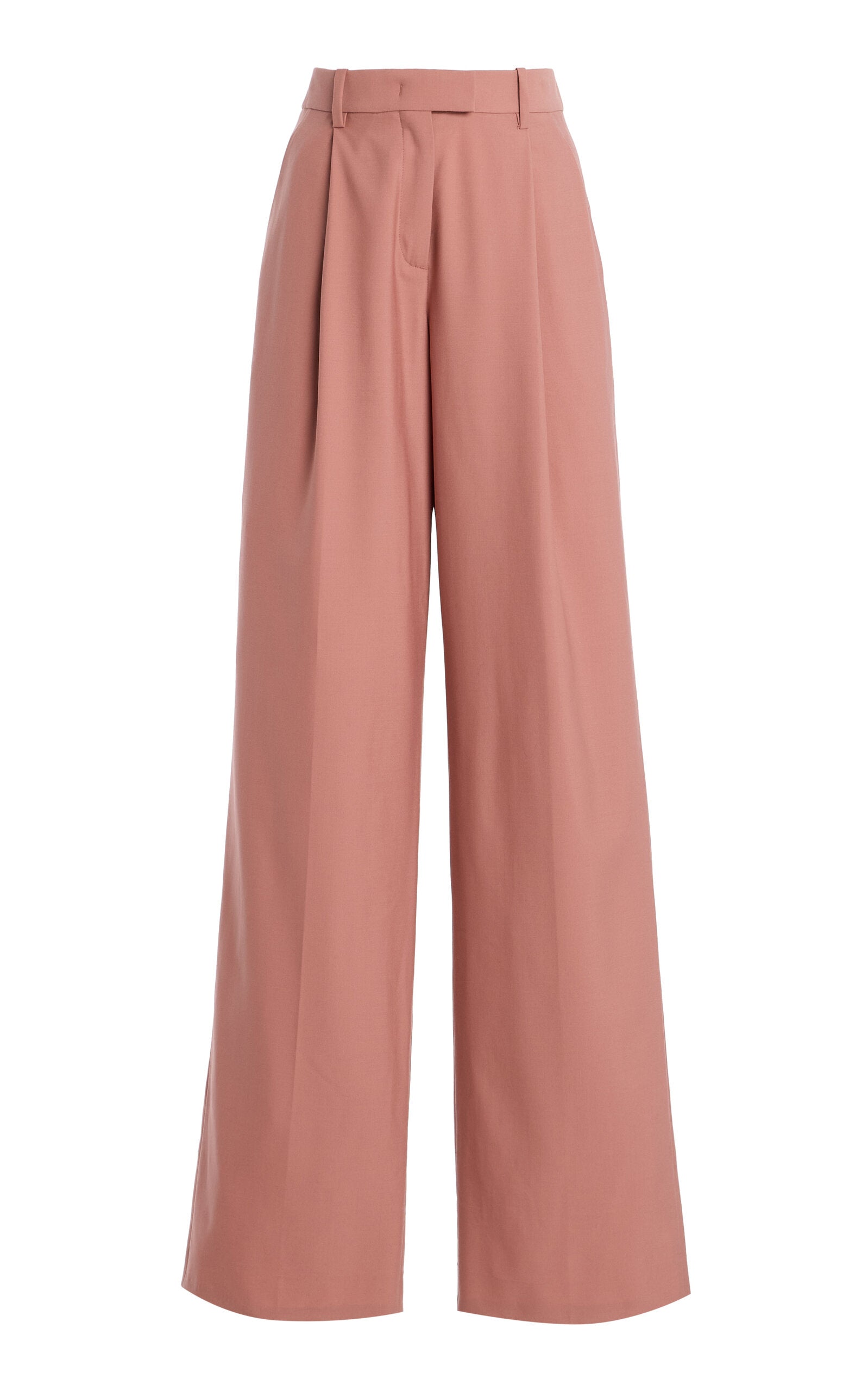 Exclusive Stretch-Wool Pants - light pink